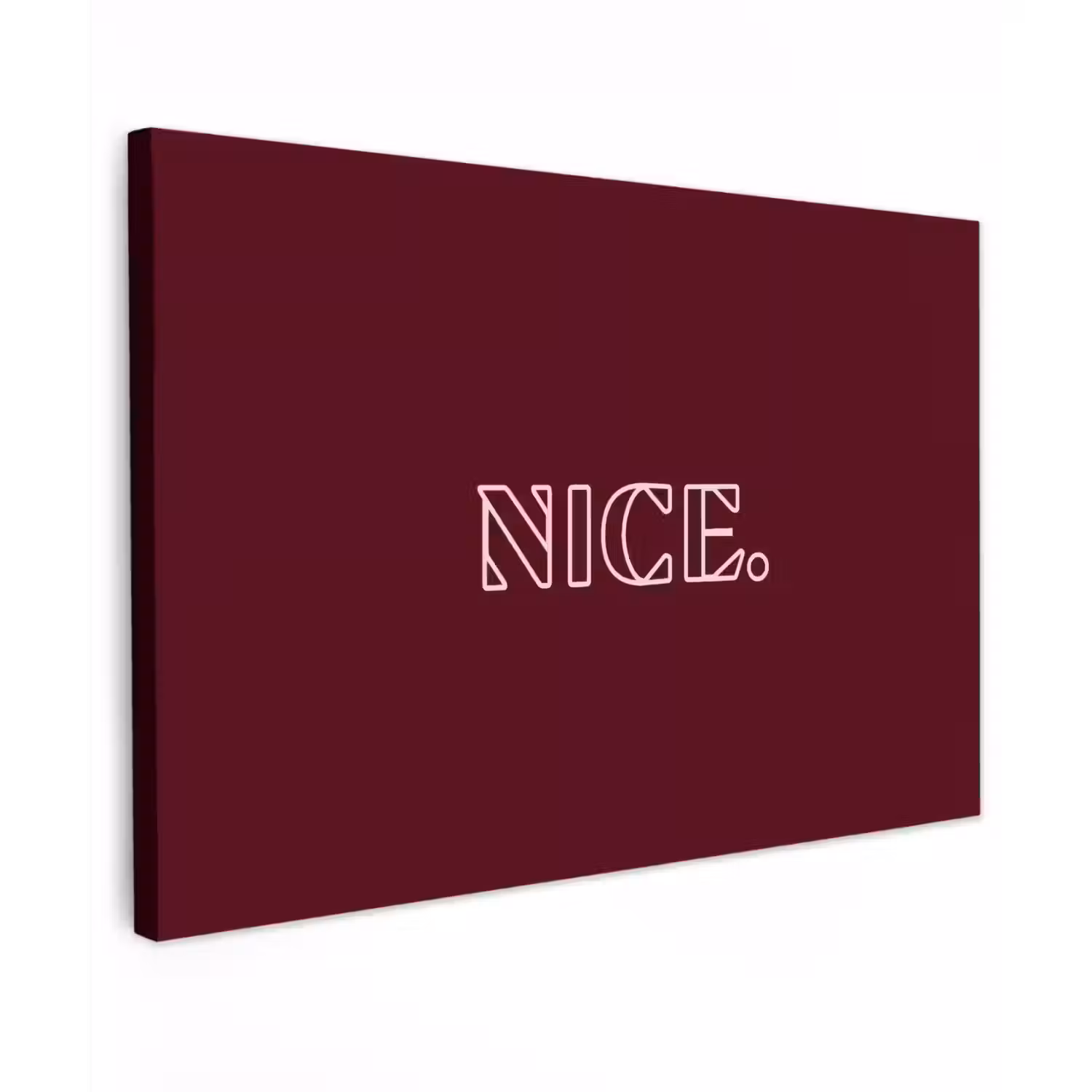 Bordeaux - Nice - minimalistisch canvas 2cm klein -z3d