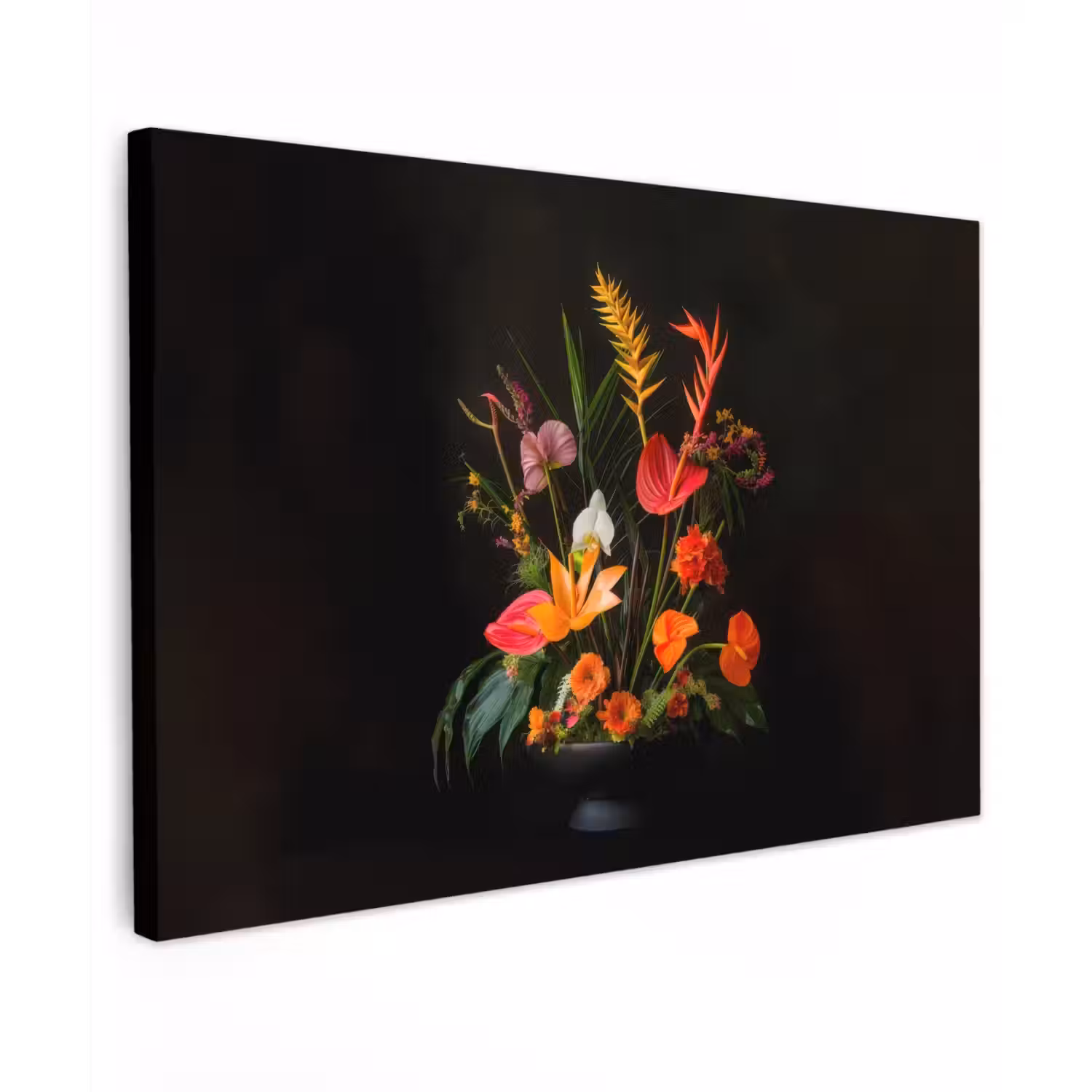 Schaal - Boeket - Bloemen canvas 2cm klein -z3d