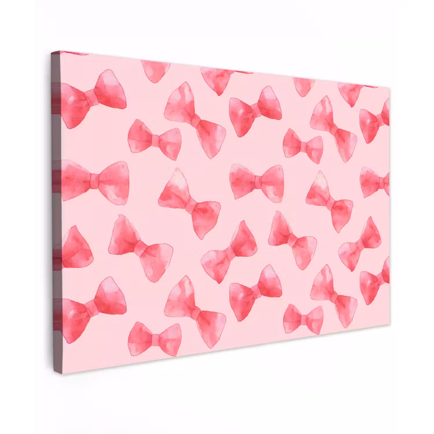 Strikken - Aquarel - Roze canvas 2cm klein 34 -z3d