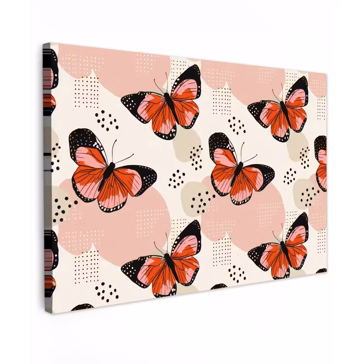Vlinders - Retro - Kleurrijk canvas 2cm klein 34 -z3d