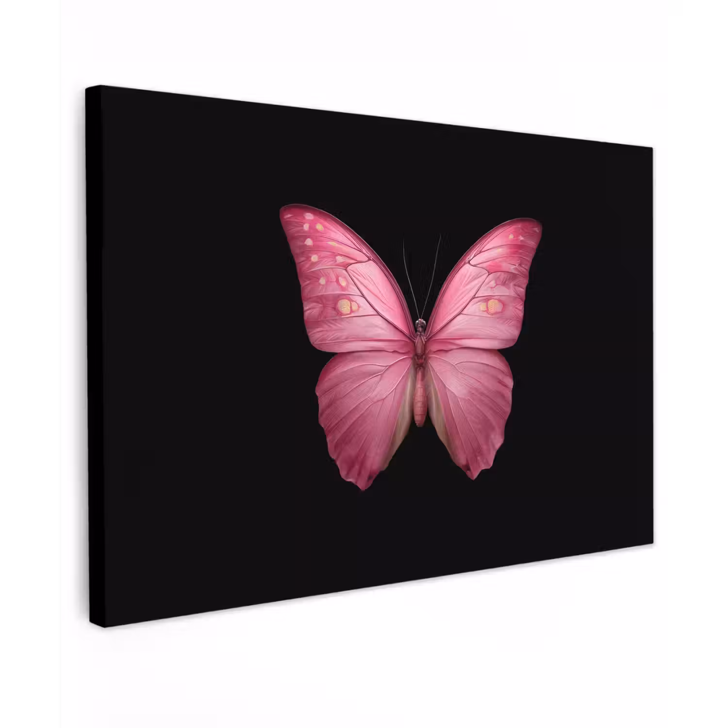 Vlinder - roze - Elegant canvas 2cm klein -z3d