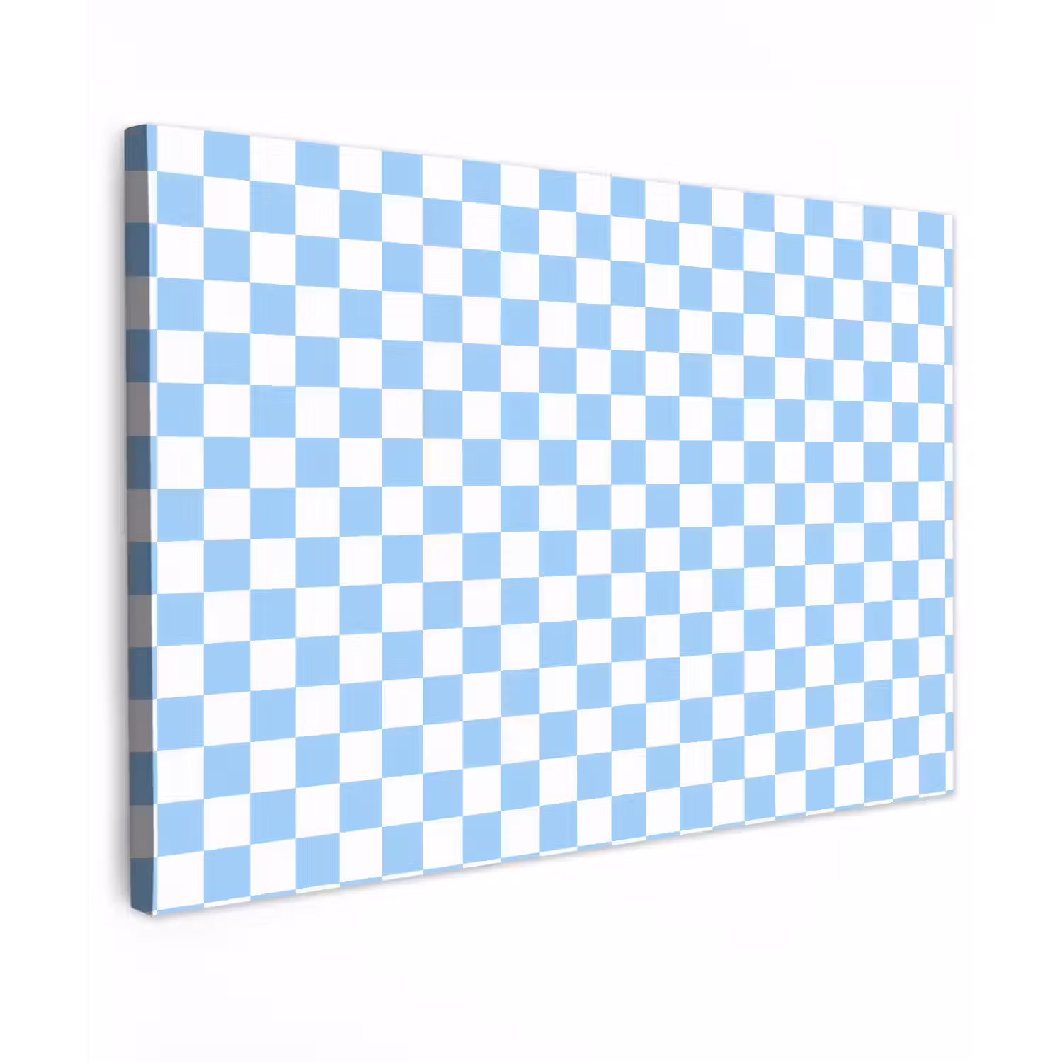 Schaakbord - Klassiek - Blauw canvas 2cm klein 34 -z3d
