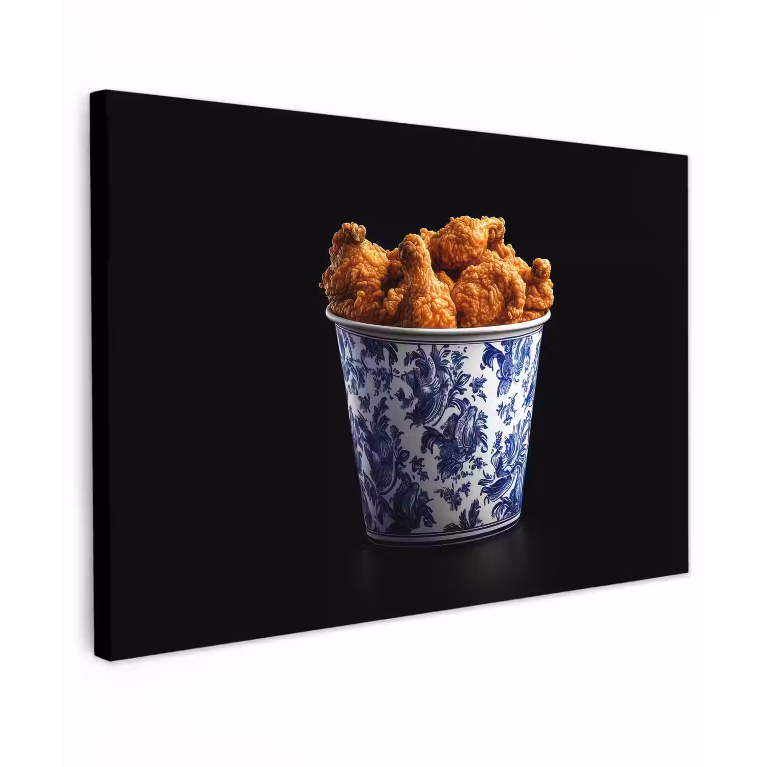 Kip - Bucket - Delfts blauw - Lekker canvas 2cm klein -z3d