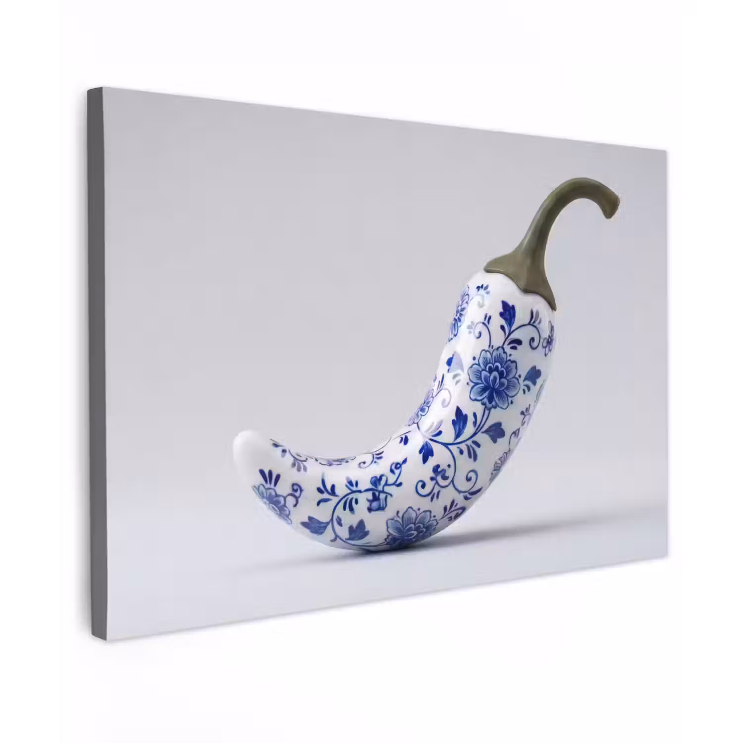 Chilipeper - Keramiek - Blauw canvas 2cm klein -z3d