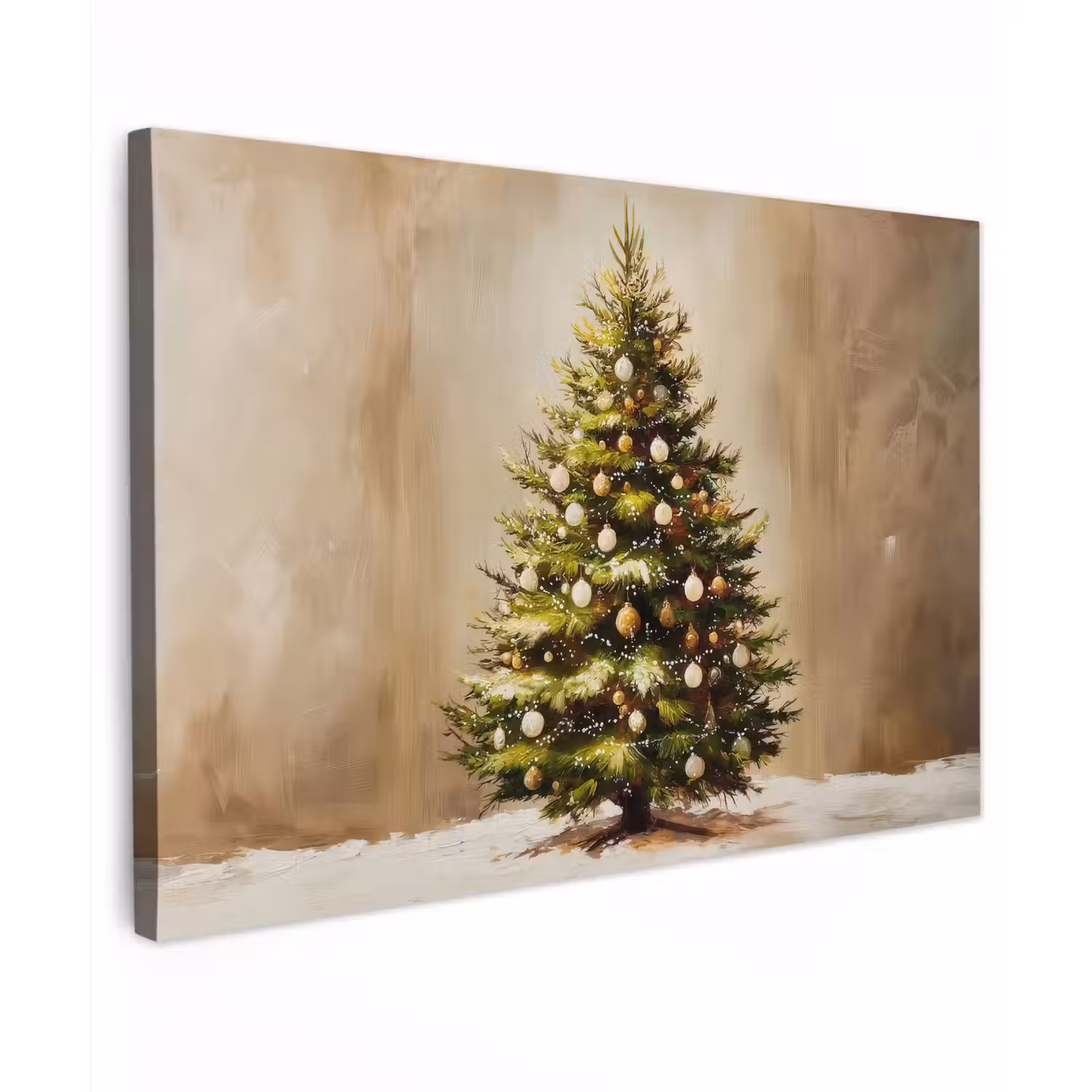 Kerst - Sfeer - Groen canvas 2cm klein -z3d
