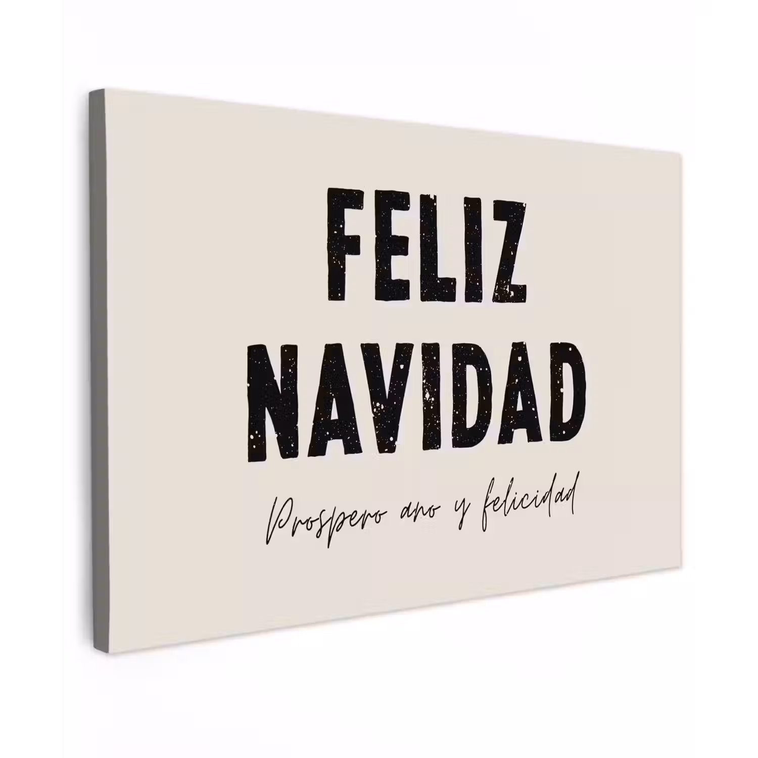 Kerst - Quotes - Feliz navidad - Kerstmis - Feestdagen canvas 2cm klein -z3d