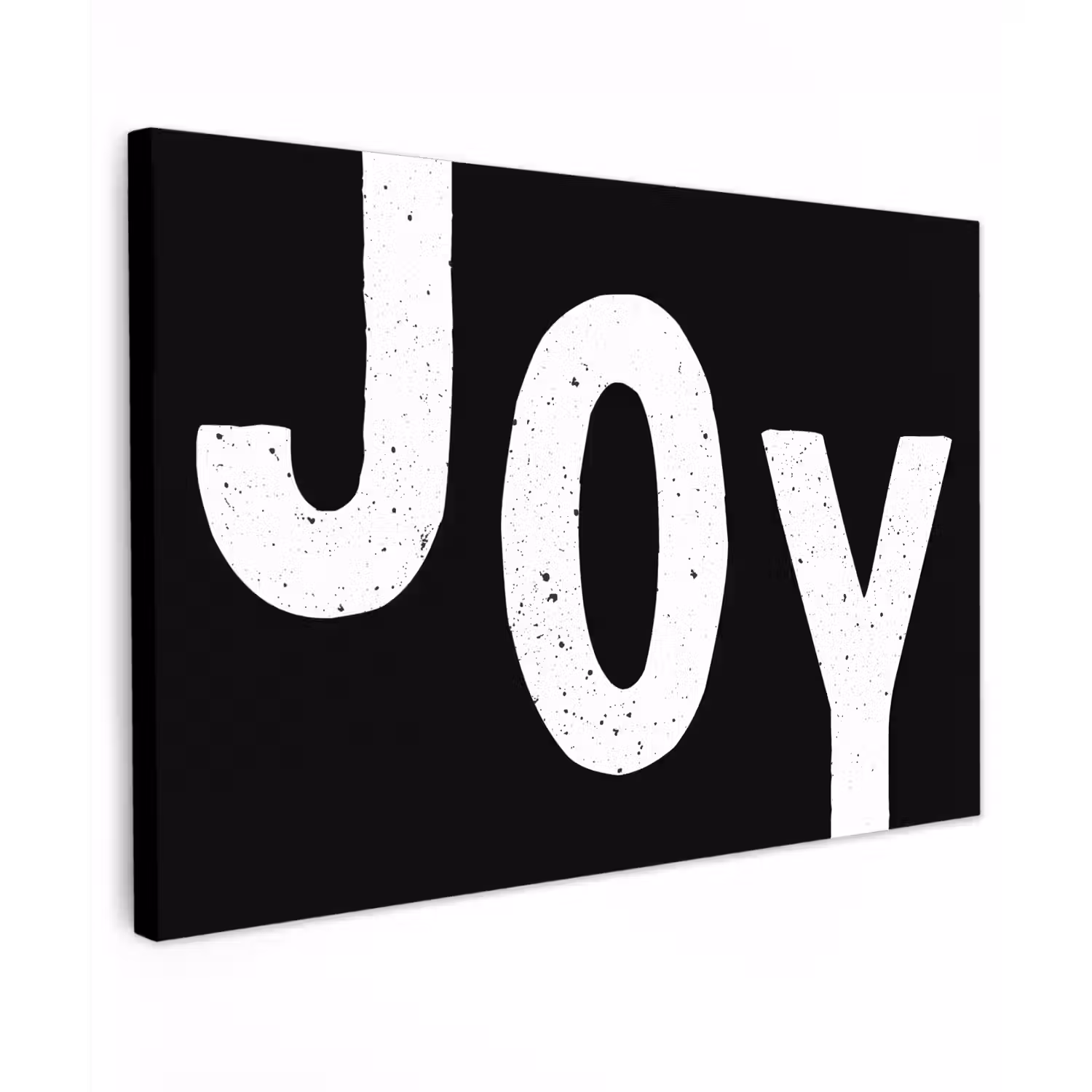 Kerstmis - Quotes - Joy - Zwart - Feest canvas 2cm klein -z3d