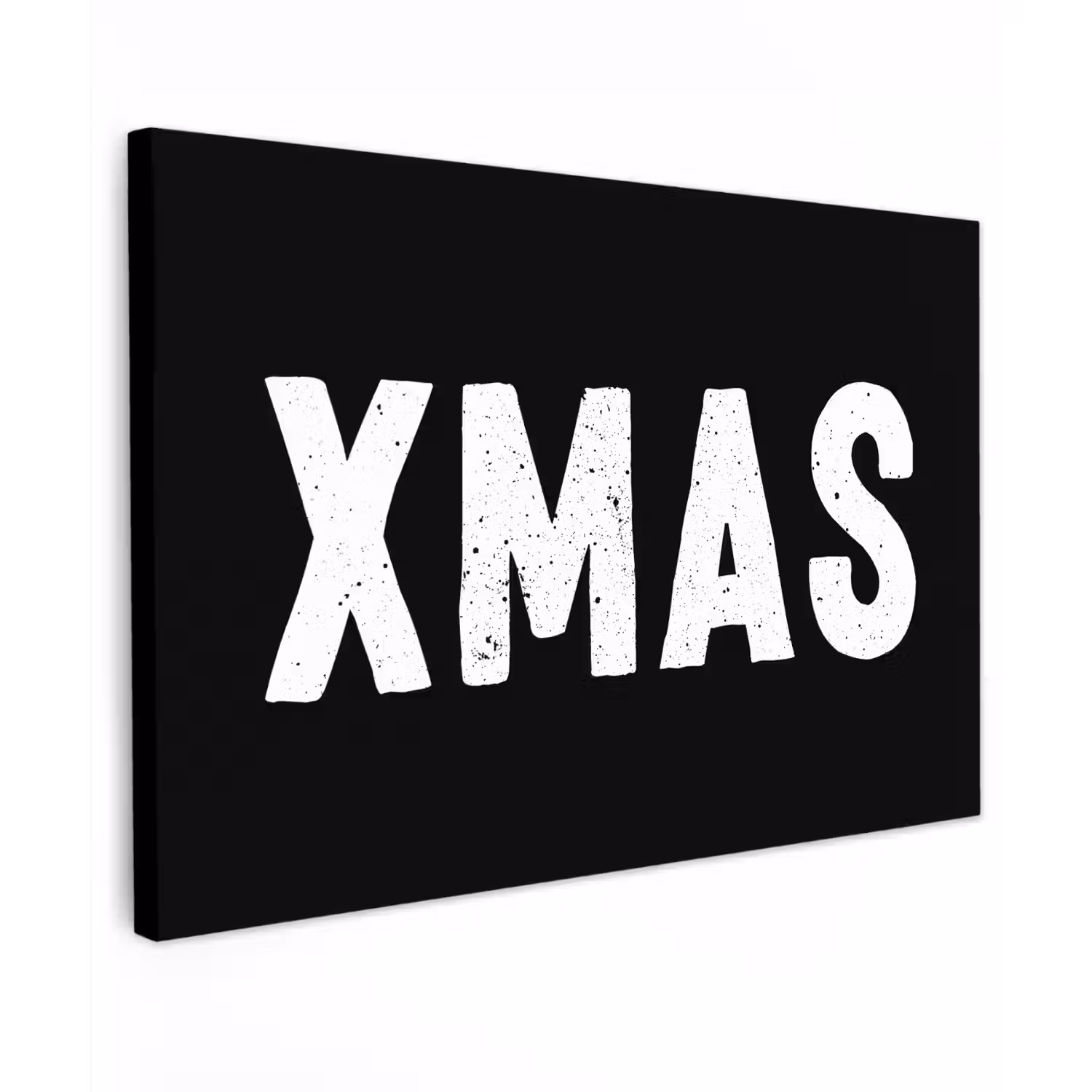 Kerst - Quotes - Xmas - Zwart - Feestdagen canvas 2cm klein -z3d