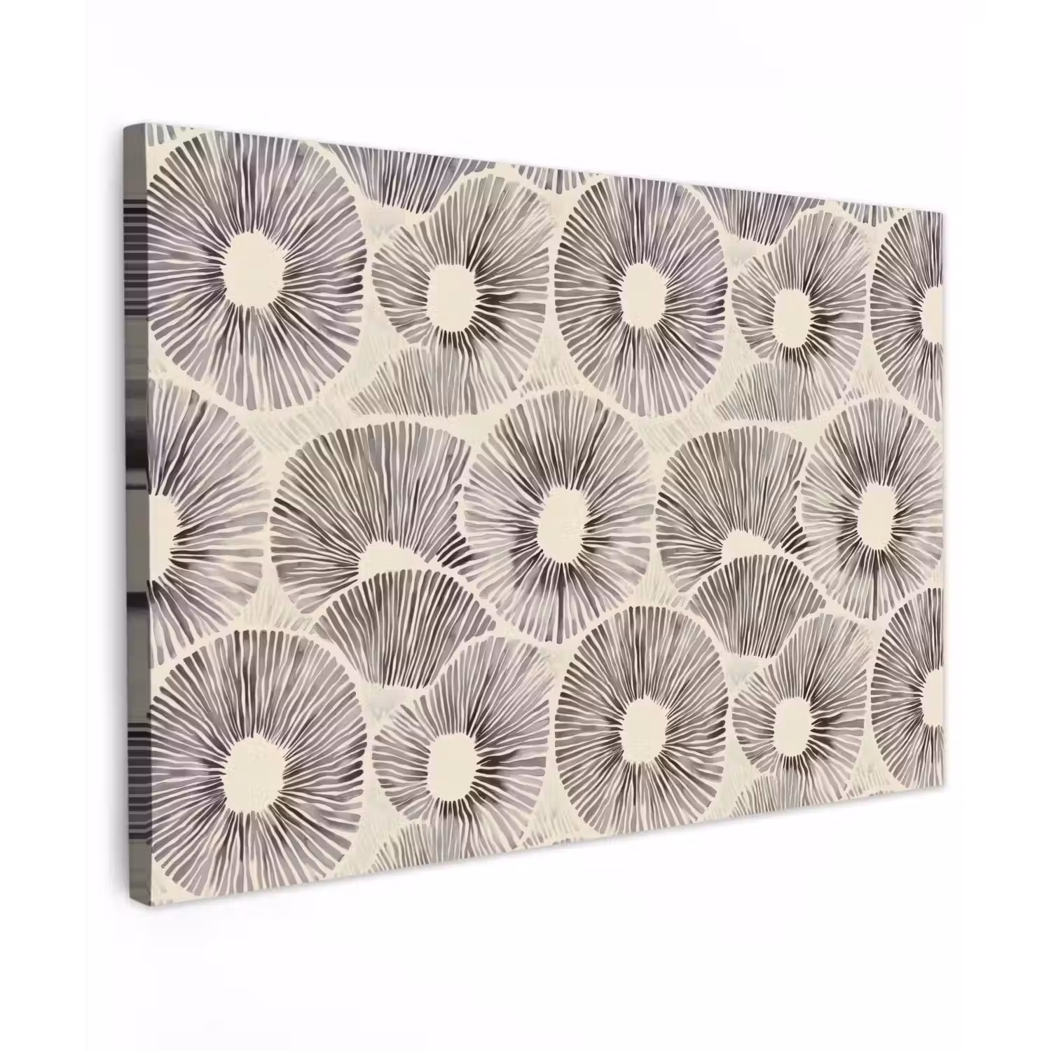 Cirkels - Patroon - Zwart canvas 2cm klein 34 -z3d
