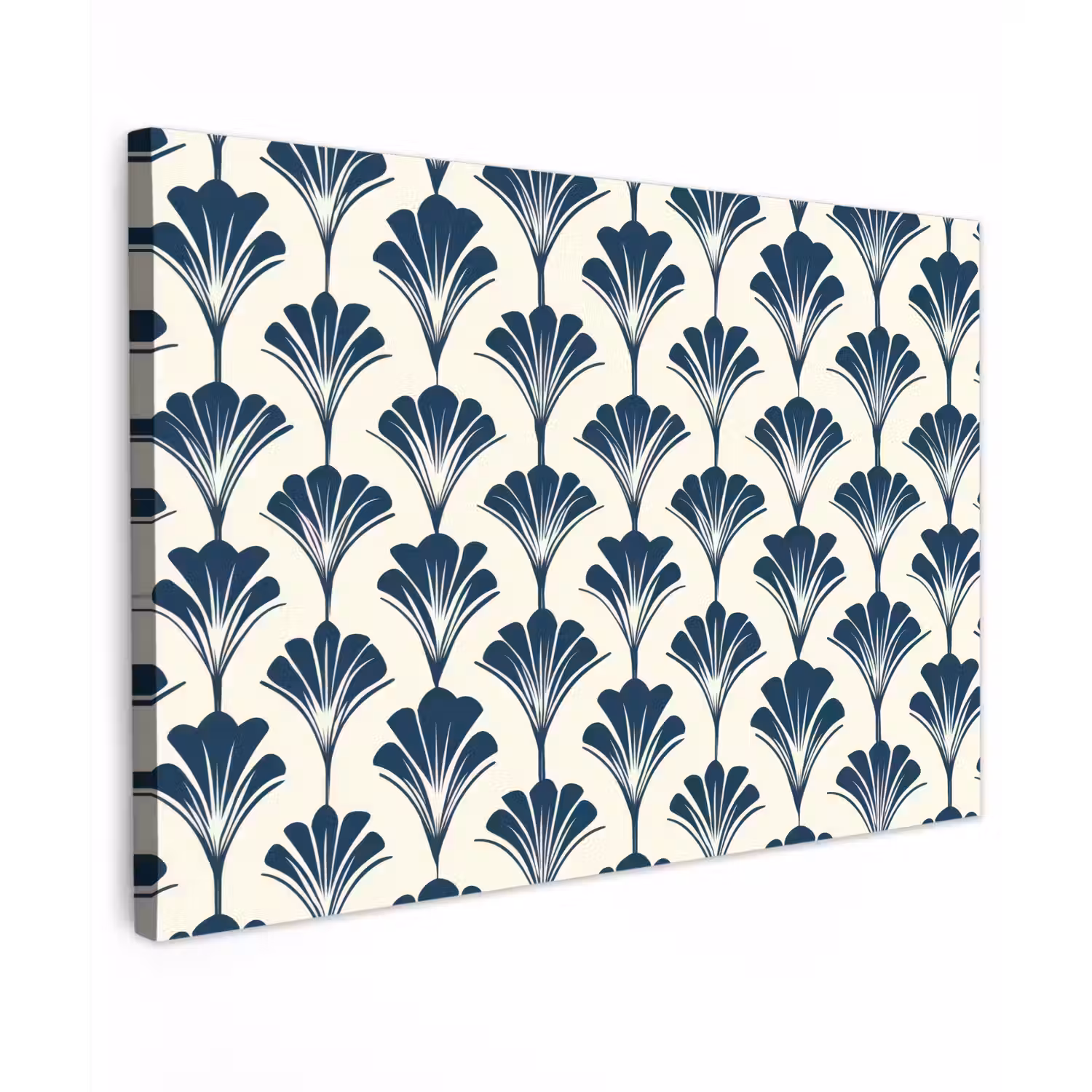 Klassiek - Motief - Blauw canvas 2cm klein 34 -z3d
