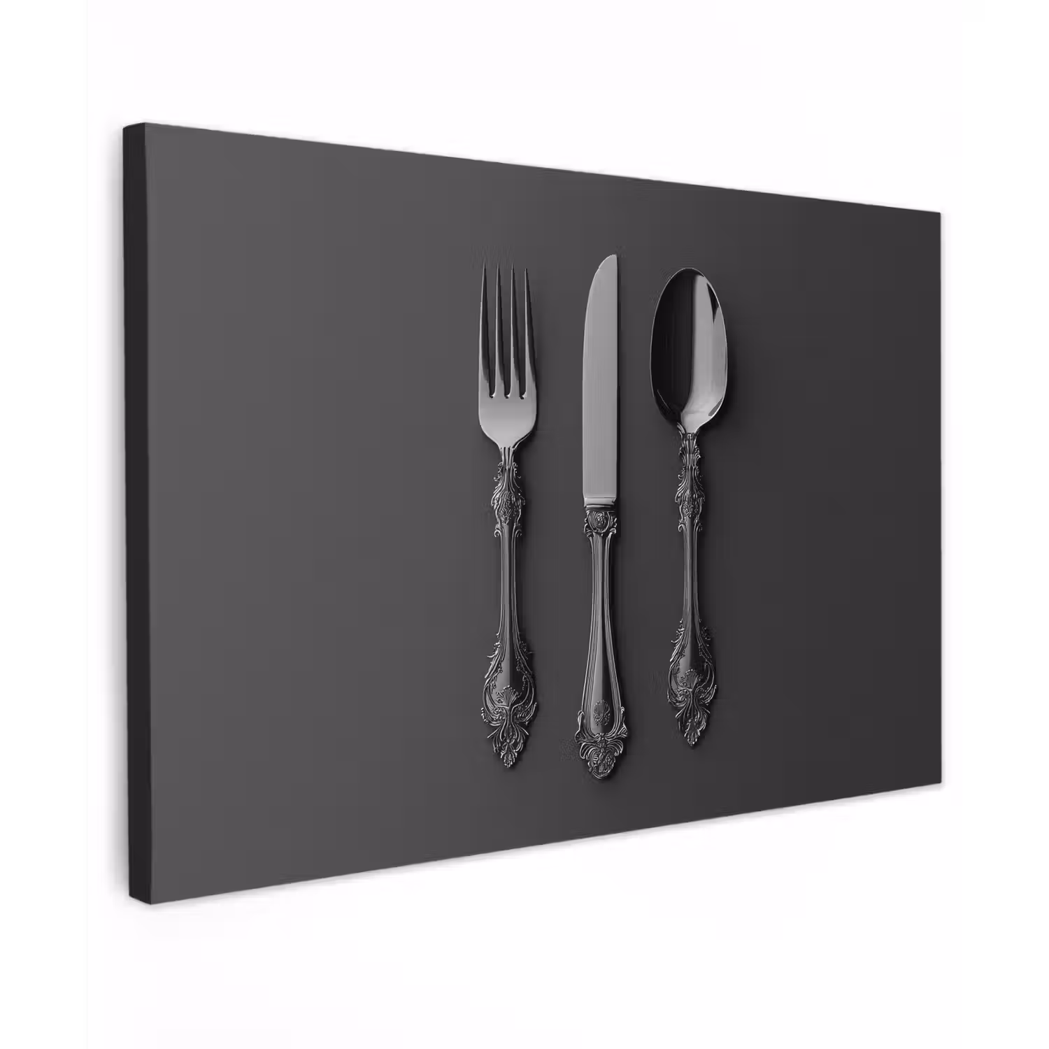 Bestek - Zwart canvas 2cm klein -z3d