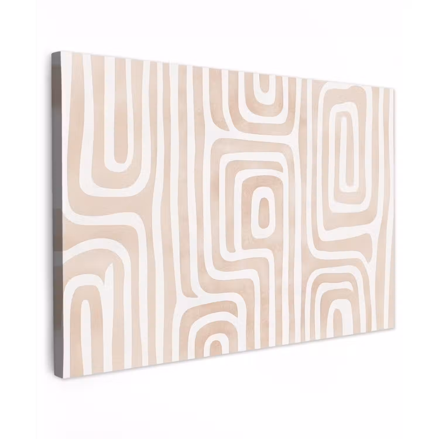 Decoratief - Labyrint - Beige canvas 2cm klein -z3d