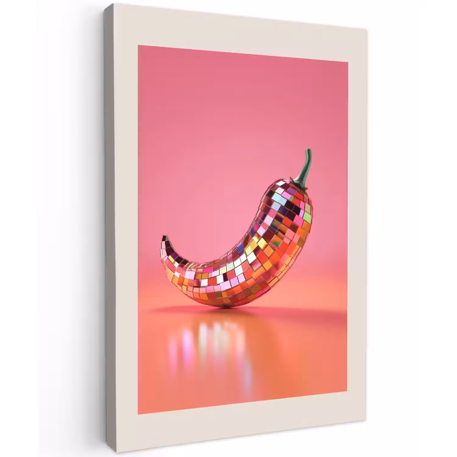 Disco - Peper - Roze canvas 2cm klein -z3d