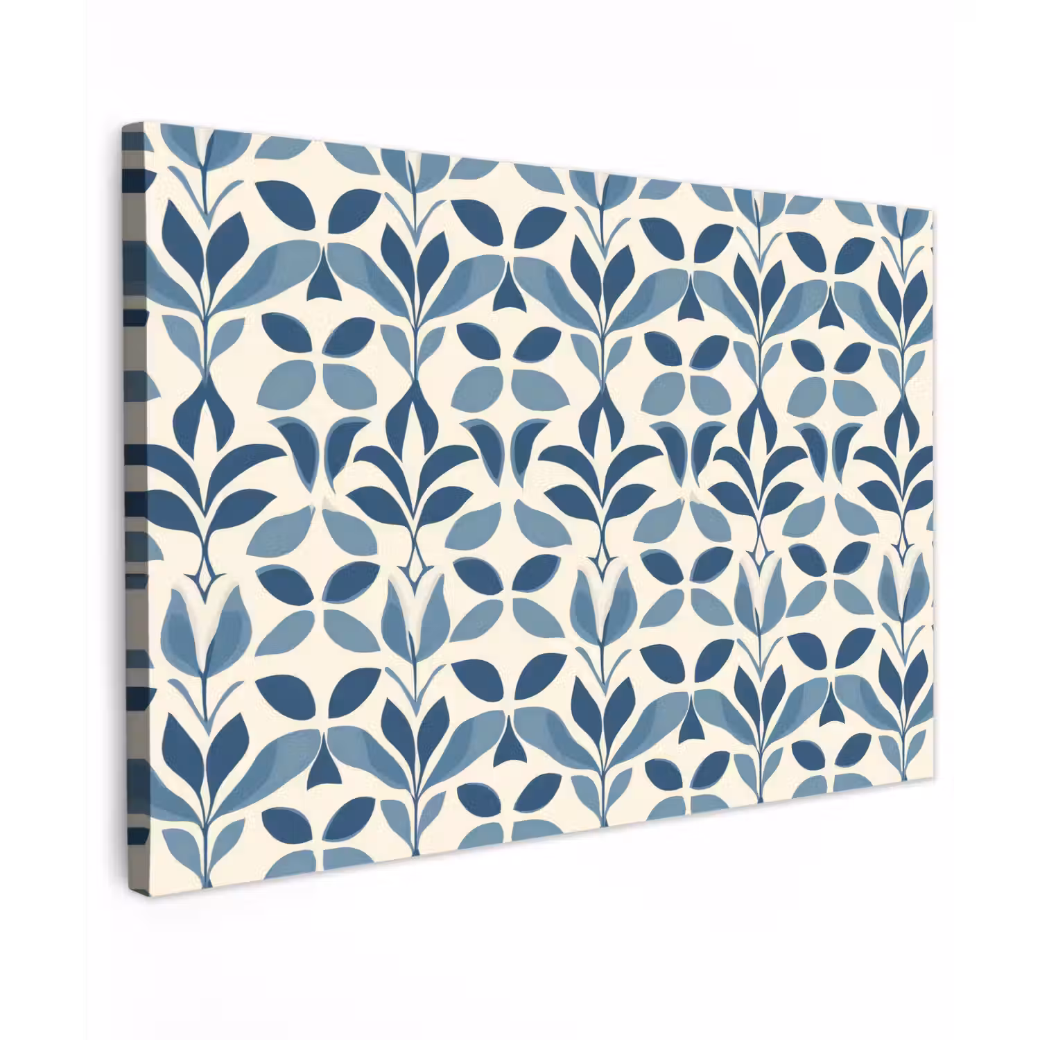 Flora - Modern - Blauw canvas 2cm klein 34 -z3d