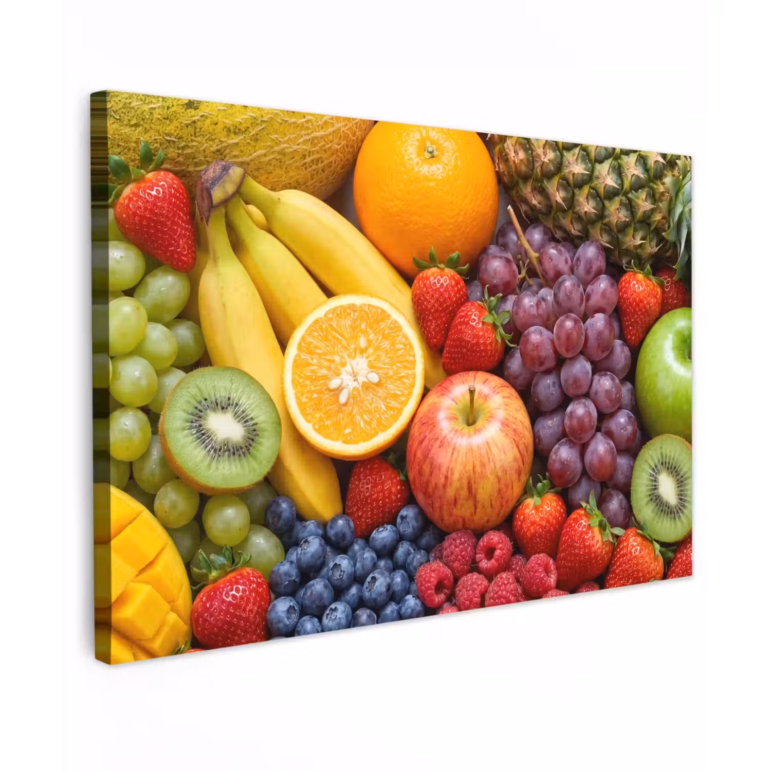 Eten - Fruit - Vers - Kleurrijk - Voeding canvas 2cm klein -z3d