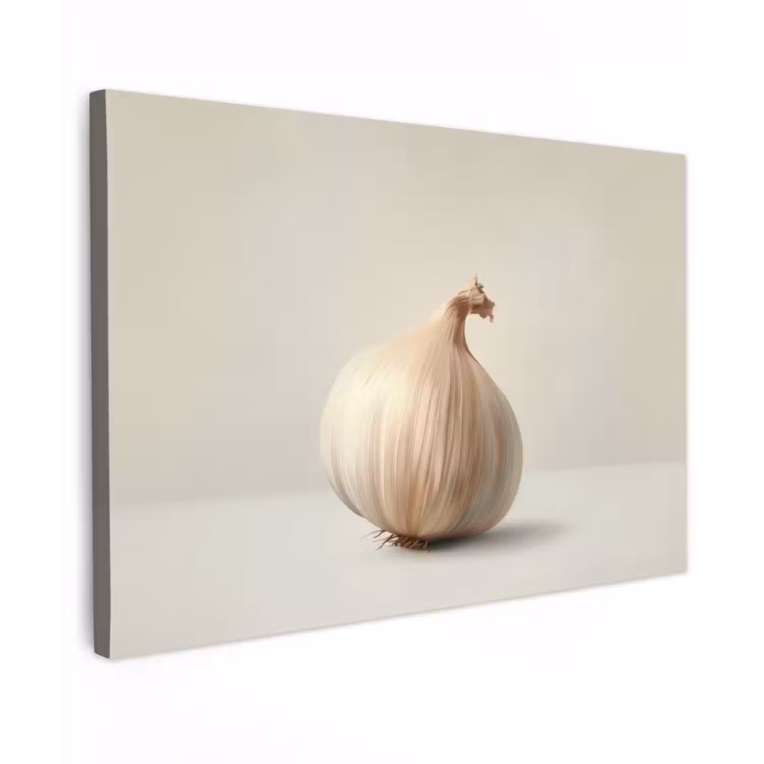 Knoflook - Natuurlijk - Beige canvas 2cm klein -z3d