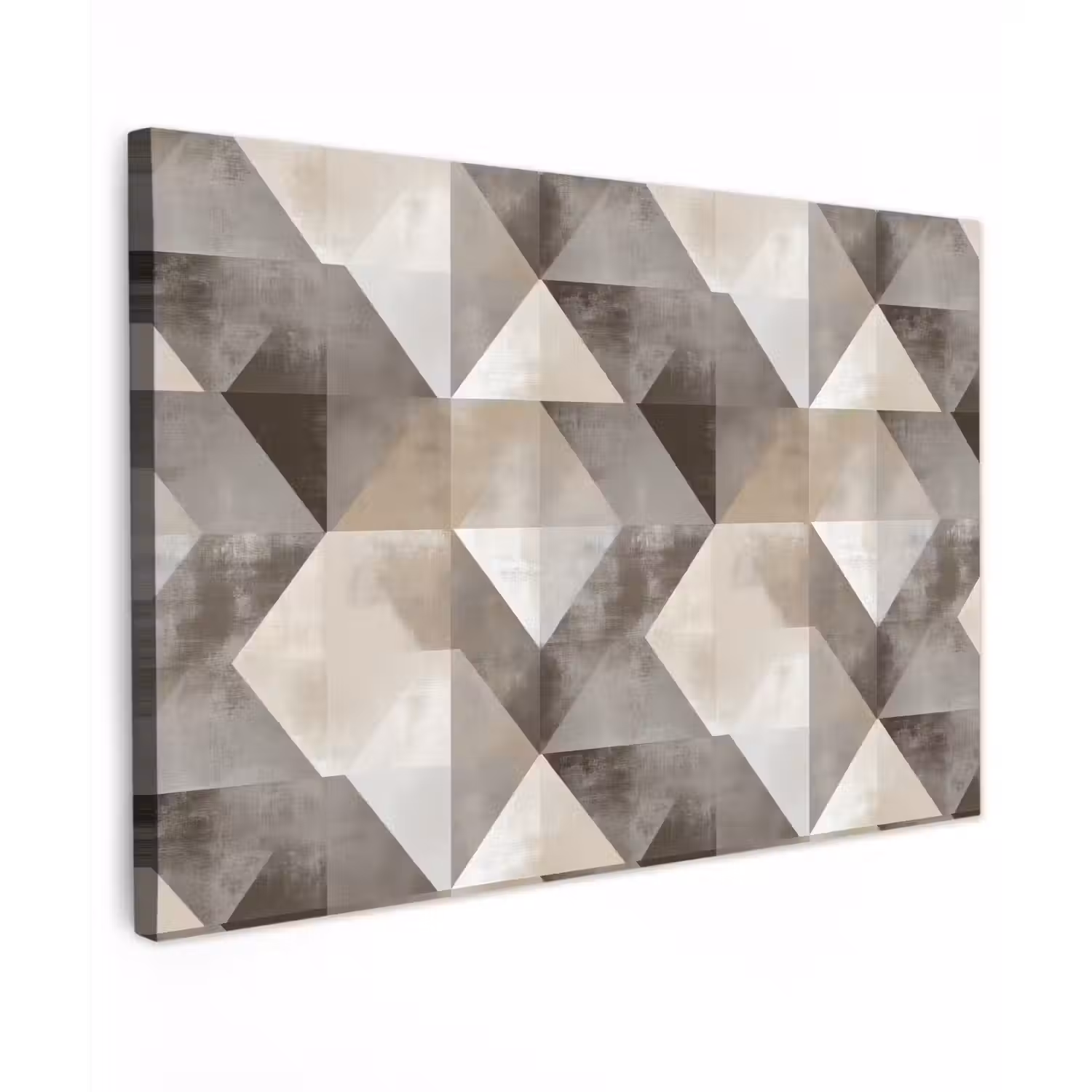 Geometrisch - Motief - Aardetinten canvas 2cm klein 34 -z3d