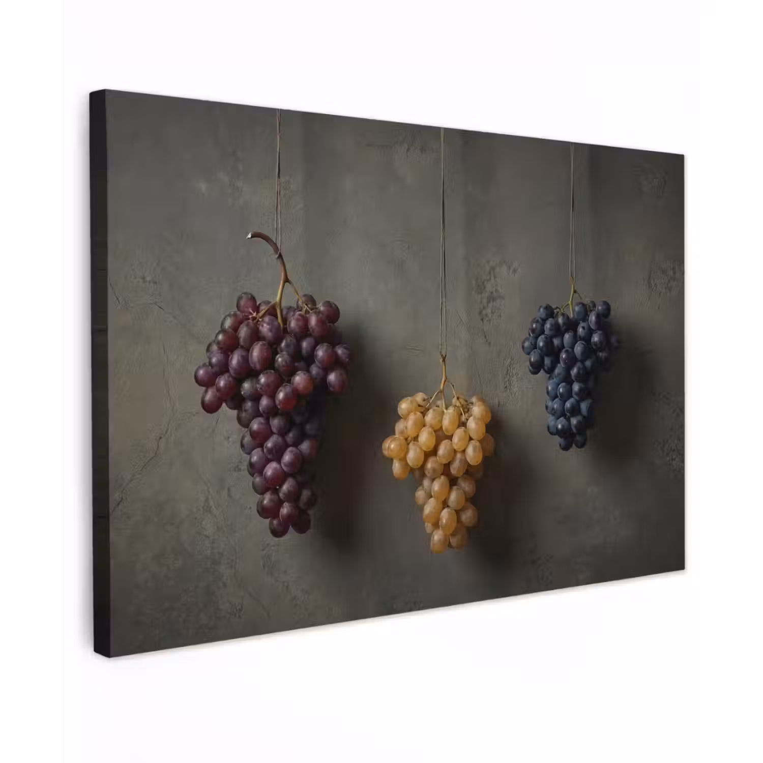 Druiven - Kleurrijk - Muur canvas 2cm klein -z3d