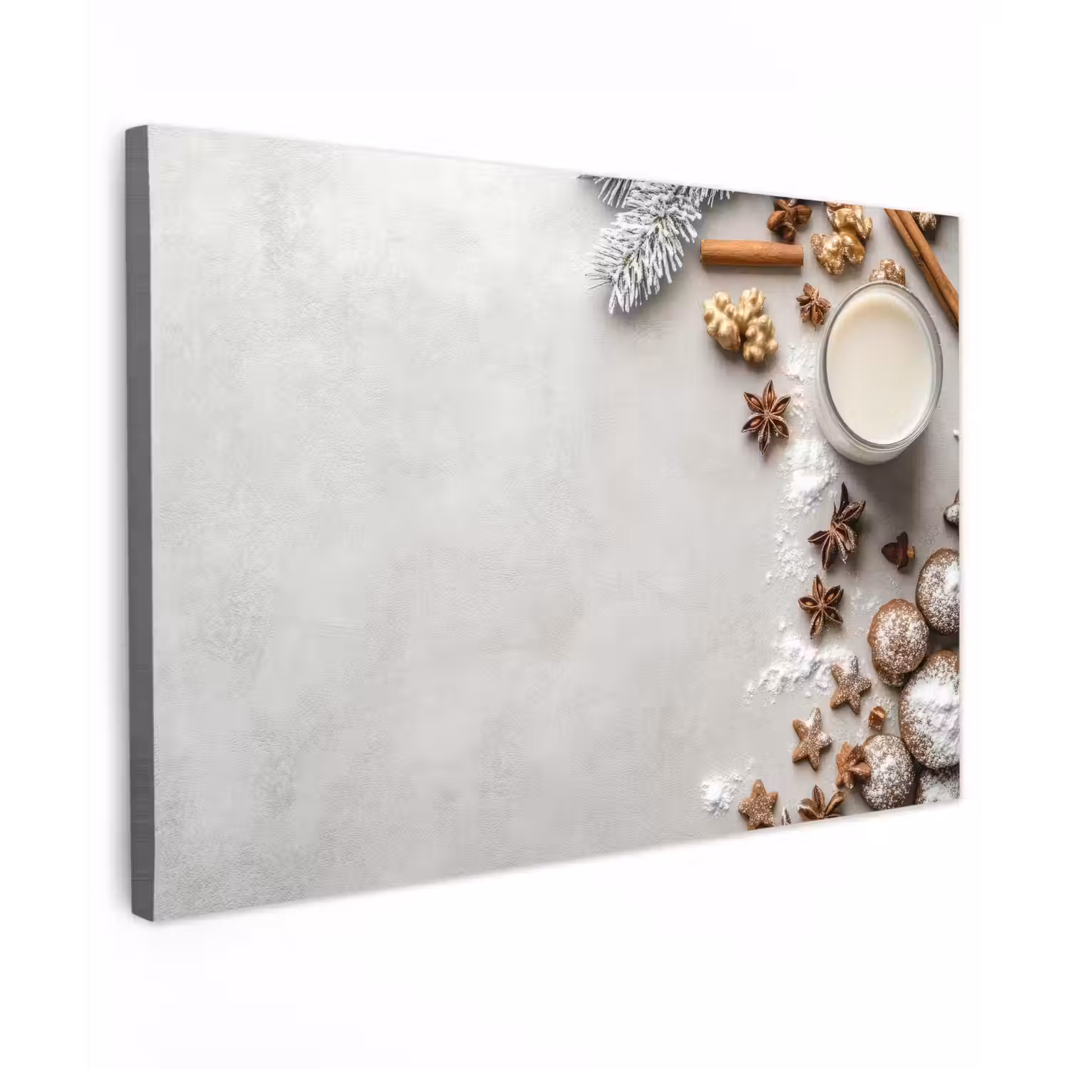 Kruiden - Winter - Melk - Beton canvas 2cm klein -z3d