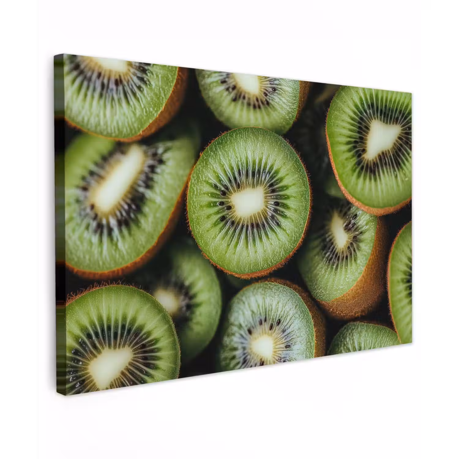 Kiwi - Fruit - Groen canvas 2cm klein -z3d