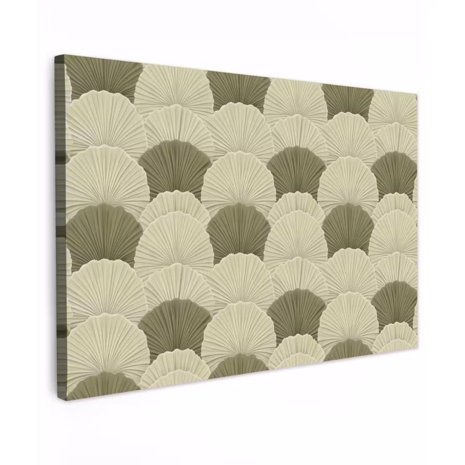 Bladeren - Structuur - Groen canvas 2cm klein 34 -z3d