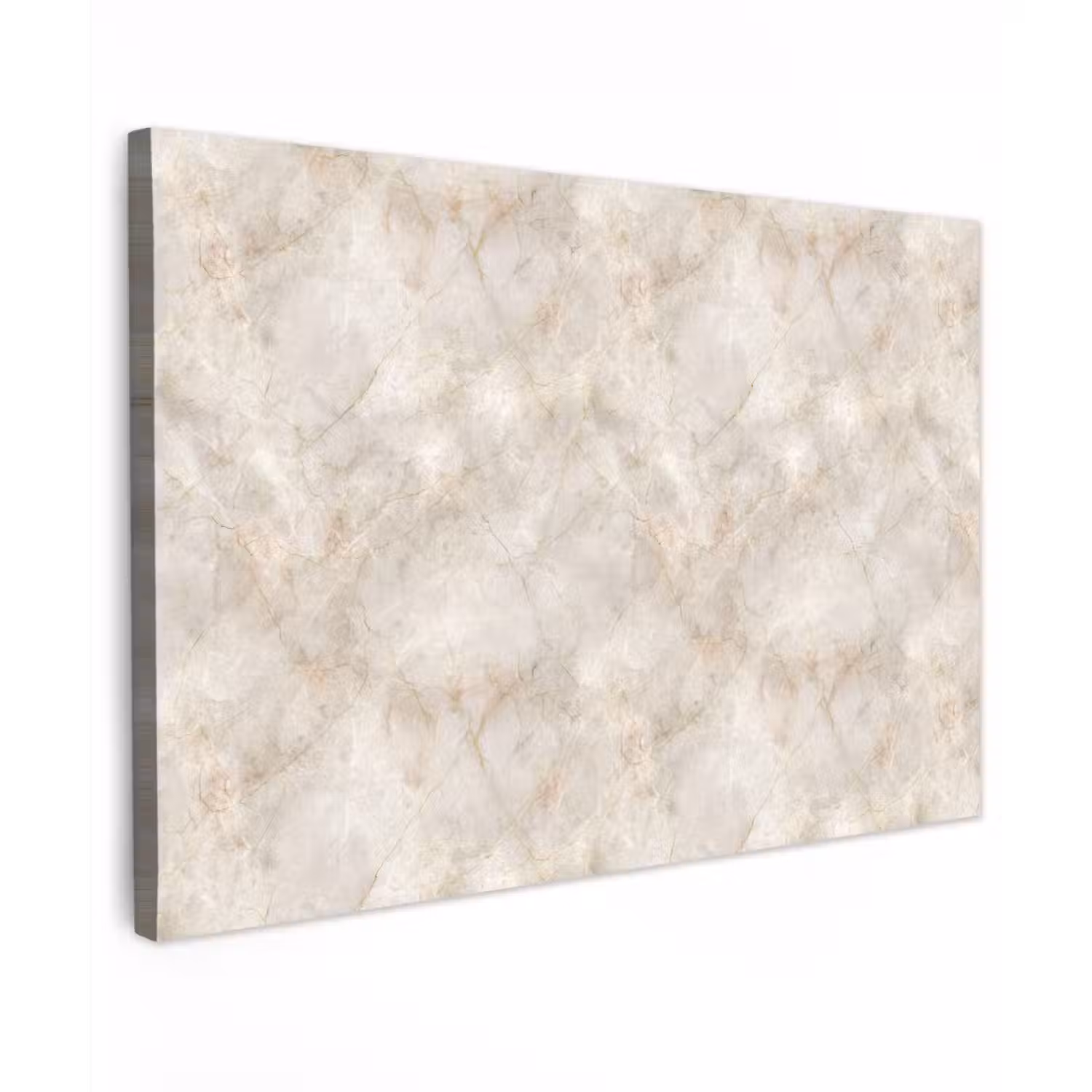 Lichtbeige - Goudbruine Nerven - Marmer canvas 2cm klein 34 -z3d