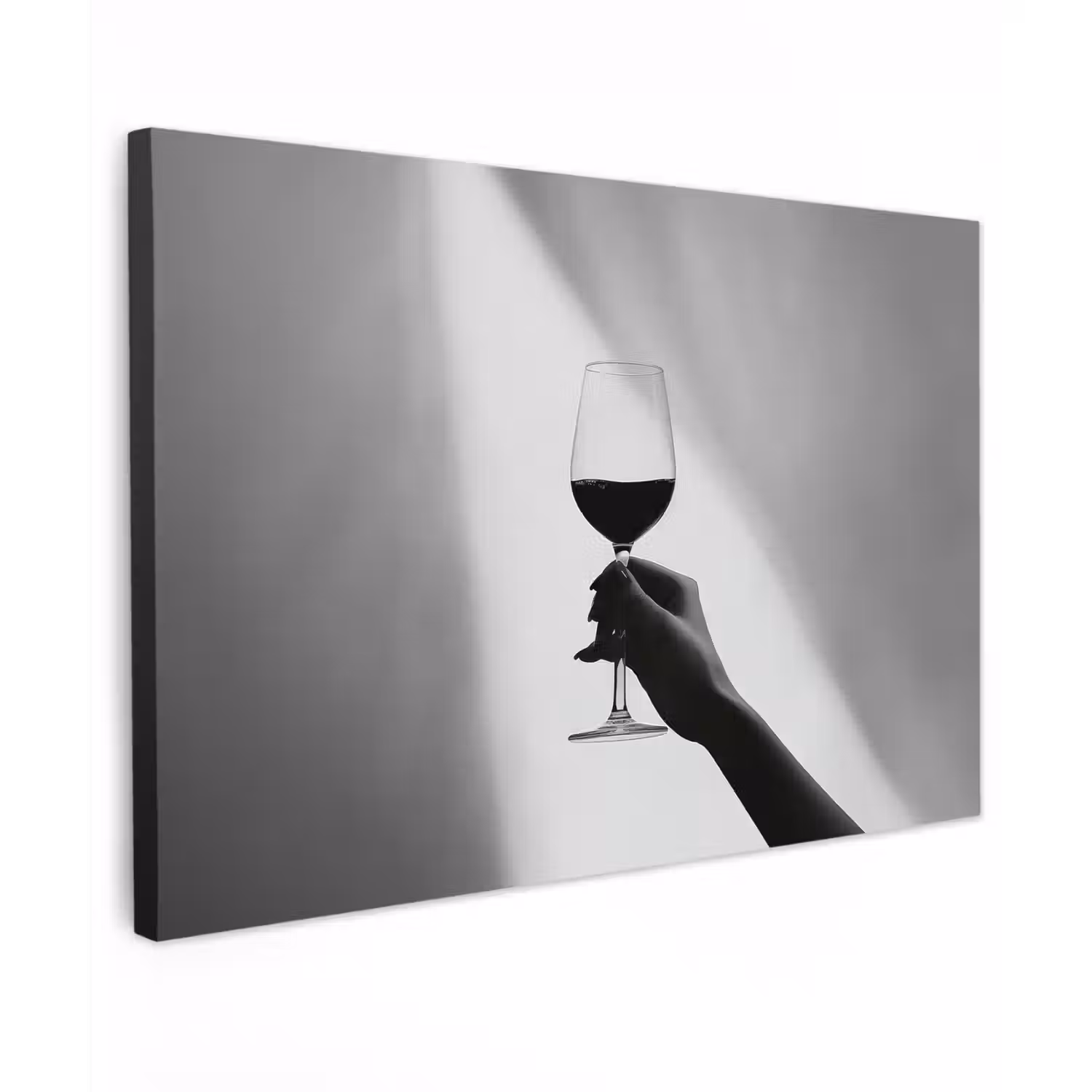 Lichtinval - Wijn - Rood - Glas canvas 2cm klein -z3d