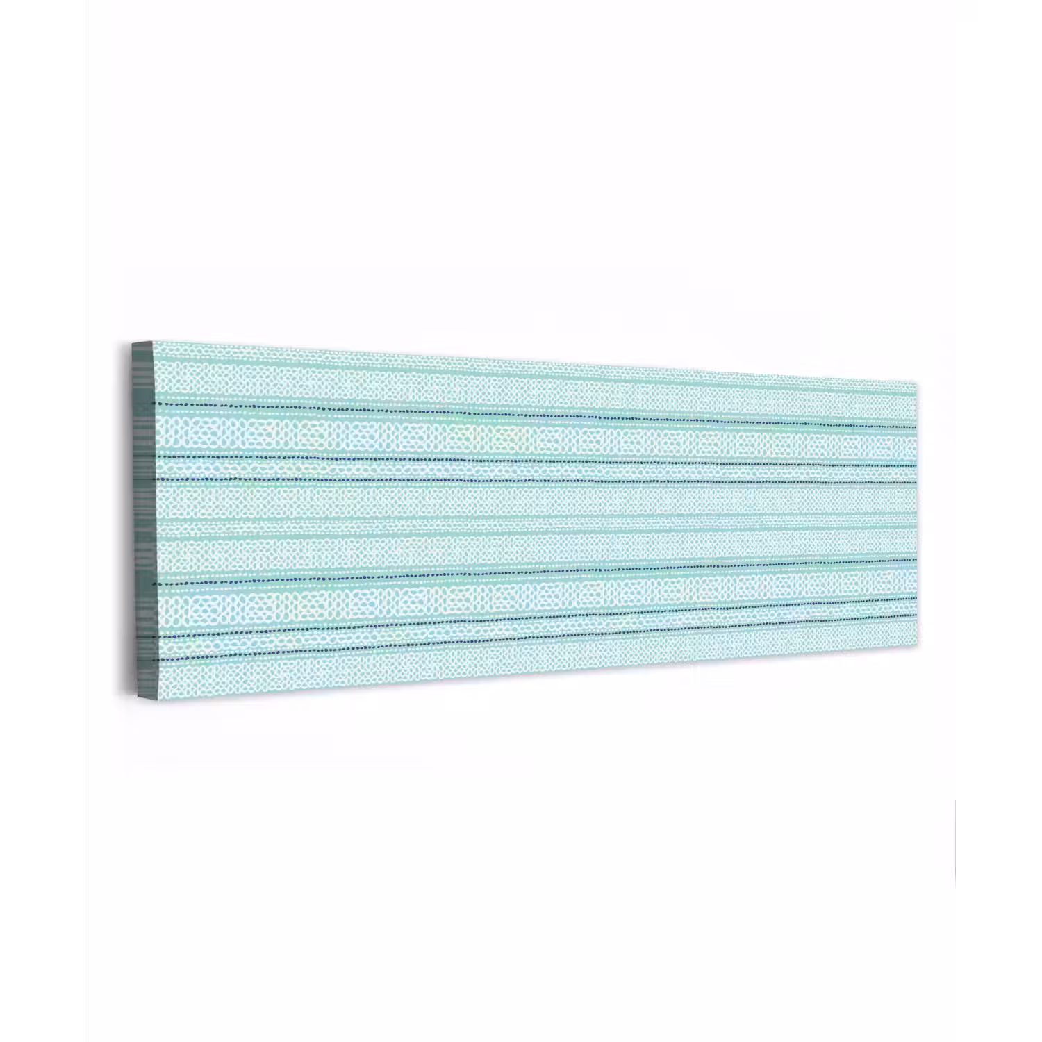 Lijnen - Blauwgroen - Patroon canvas 2cm klein 828 -z3d