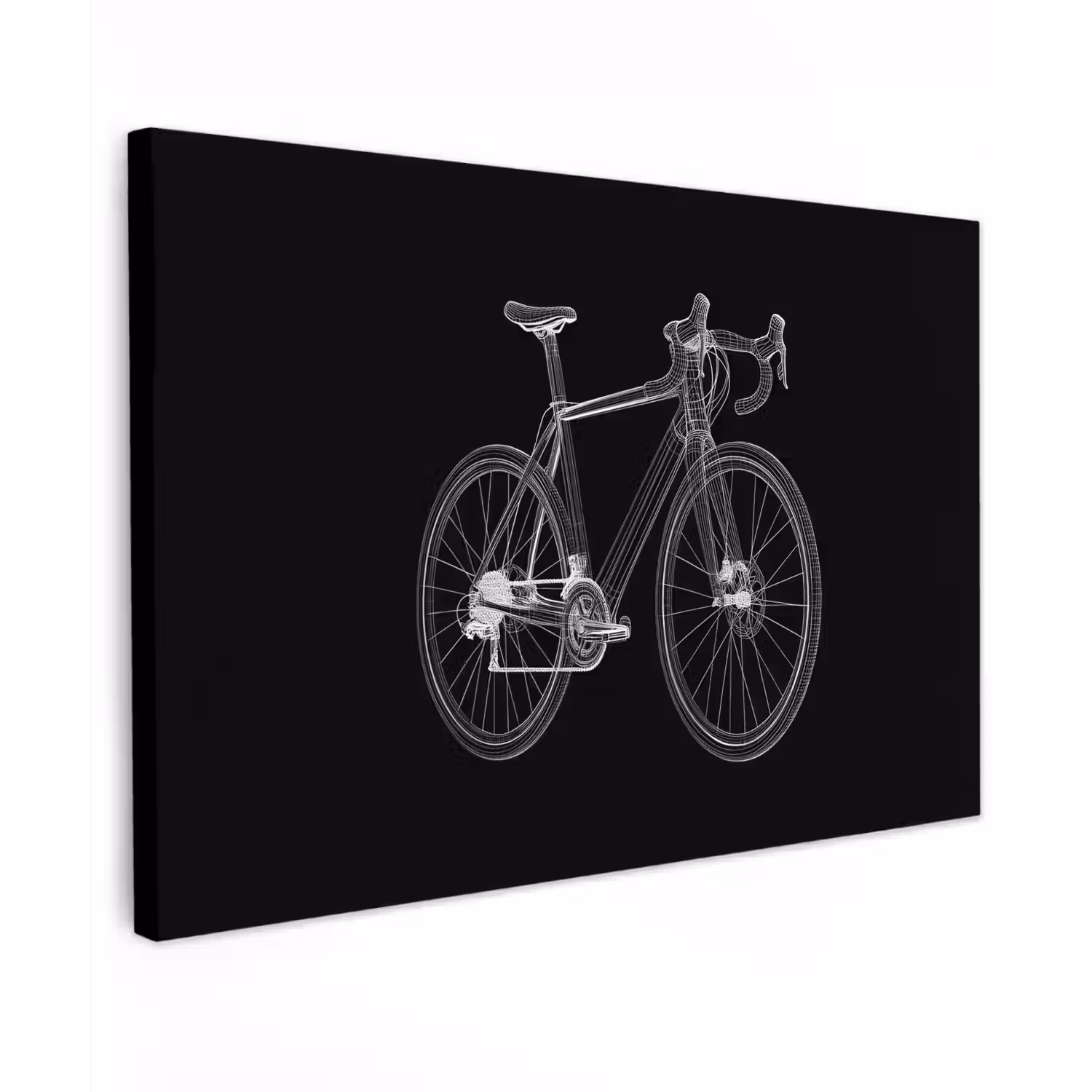 Lijnen - Illustratie - Wit canvas 2cm klein -z3d