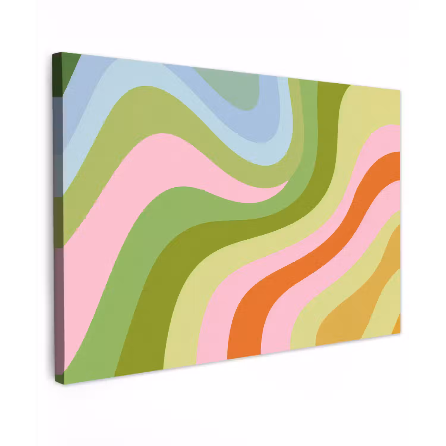 Lijnen - Pasteltinten - Golvend canvas 2cm klein -z3d