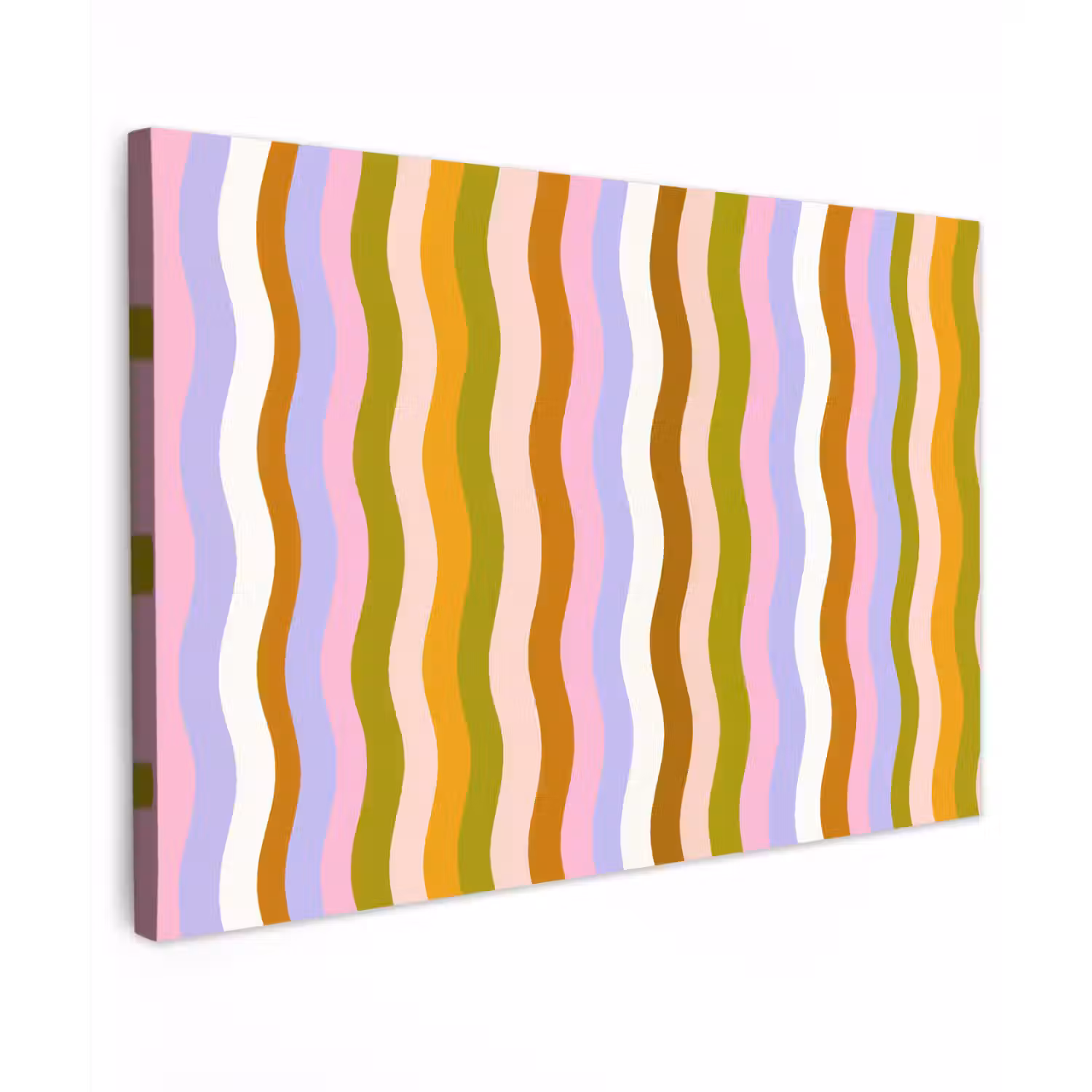 lijnen - Golven - Pastelkleuren - Patroon canvas 2cm klein -z3d