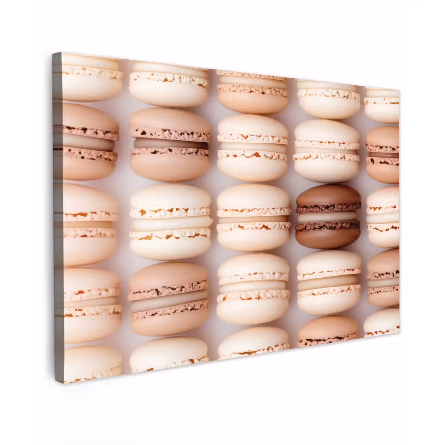 Macarons - Beige - Bruin canvas 2cm klein -z3d