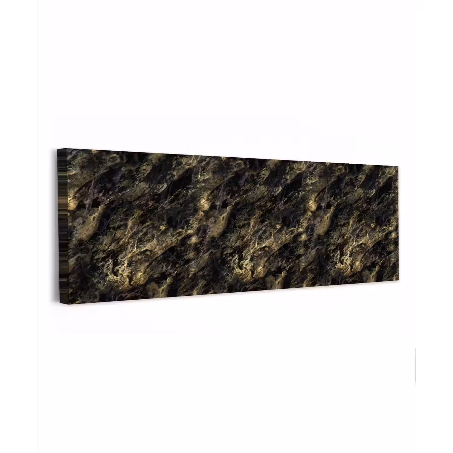 Marmer - Zwart - Goud canvas 2cm klein 828 -z3d