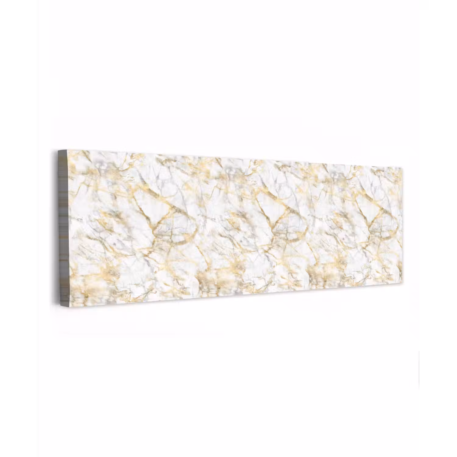 Marmer - Wit - Expressief - Goudaccenten canvas 2cm klein 828 -z3d