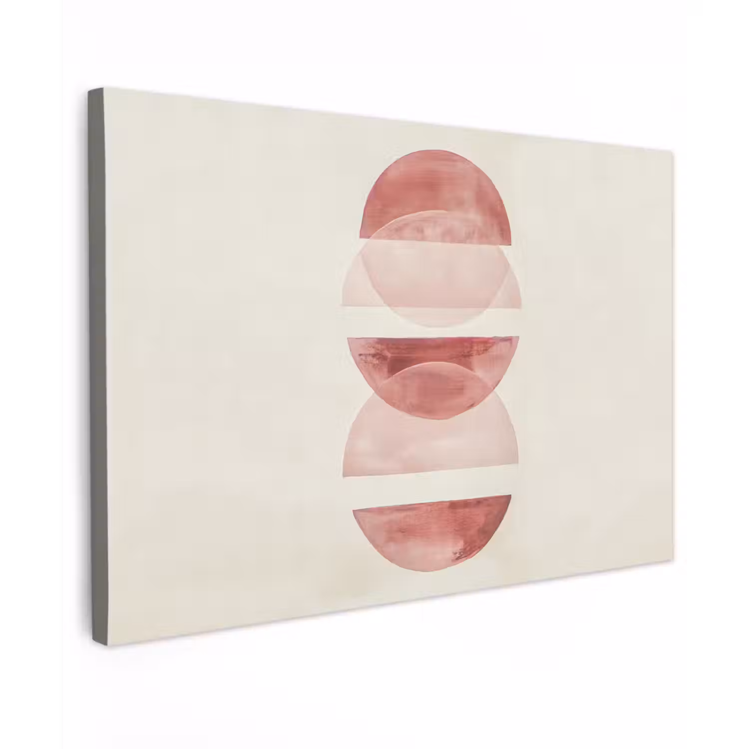 Minimalistisch - Cirkels - Roze canvas 2cm klein -z3d