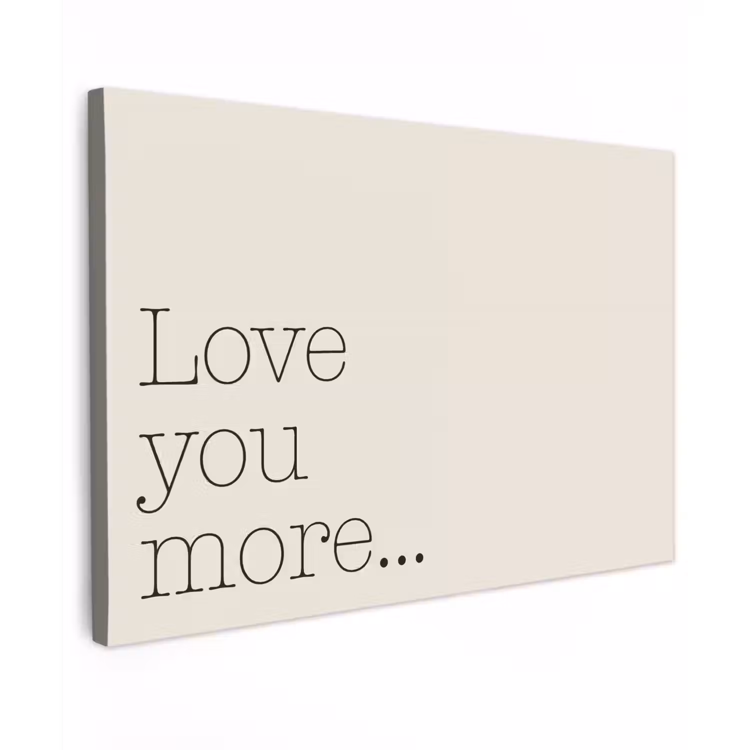 Minimalistisch - Love - Beige canvas 2cm klein -z3d