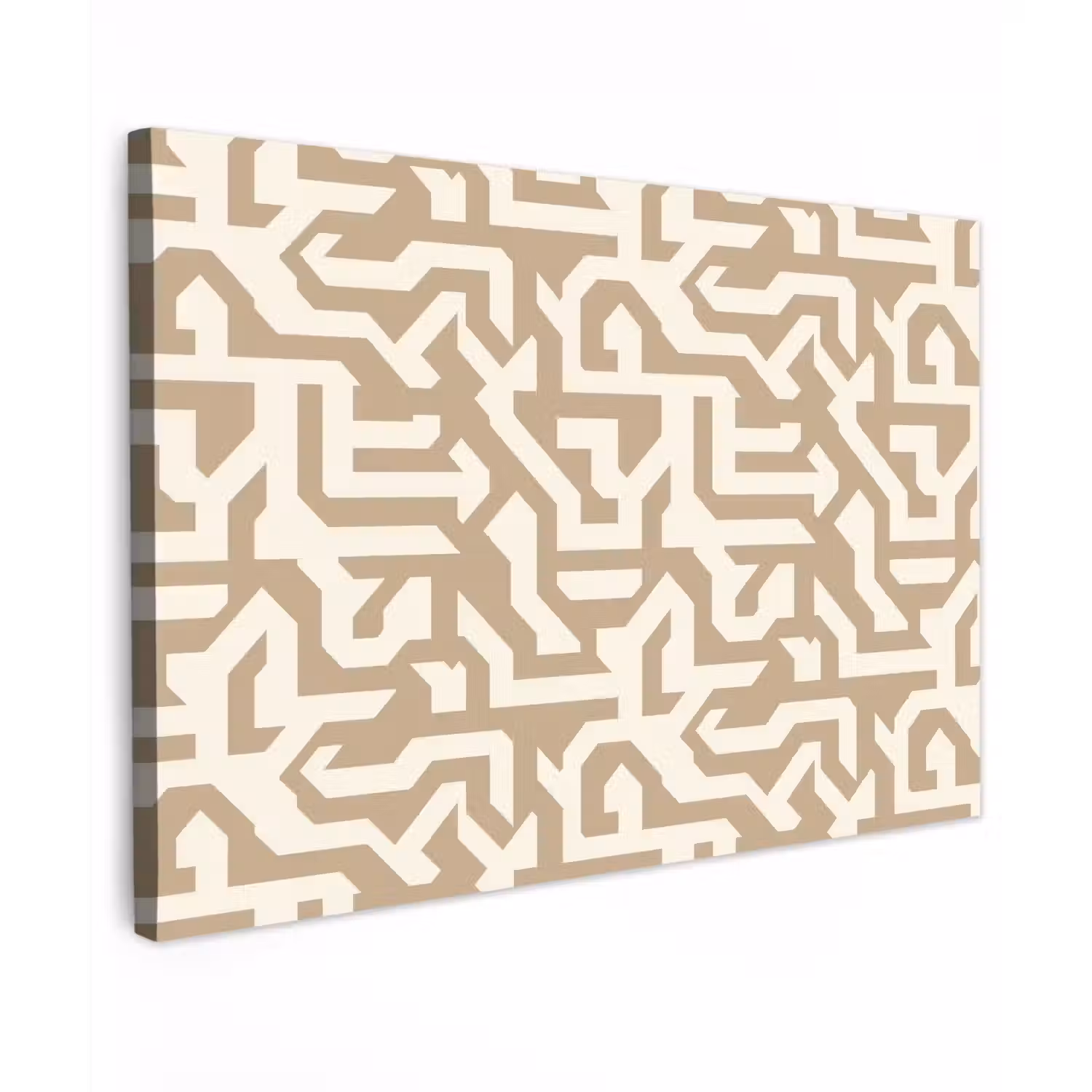 Modern - Abstract - Beige canvas 2cm klein 34 -z3d