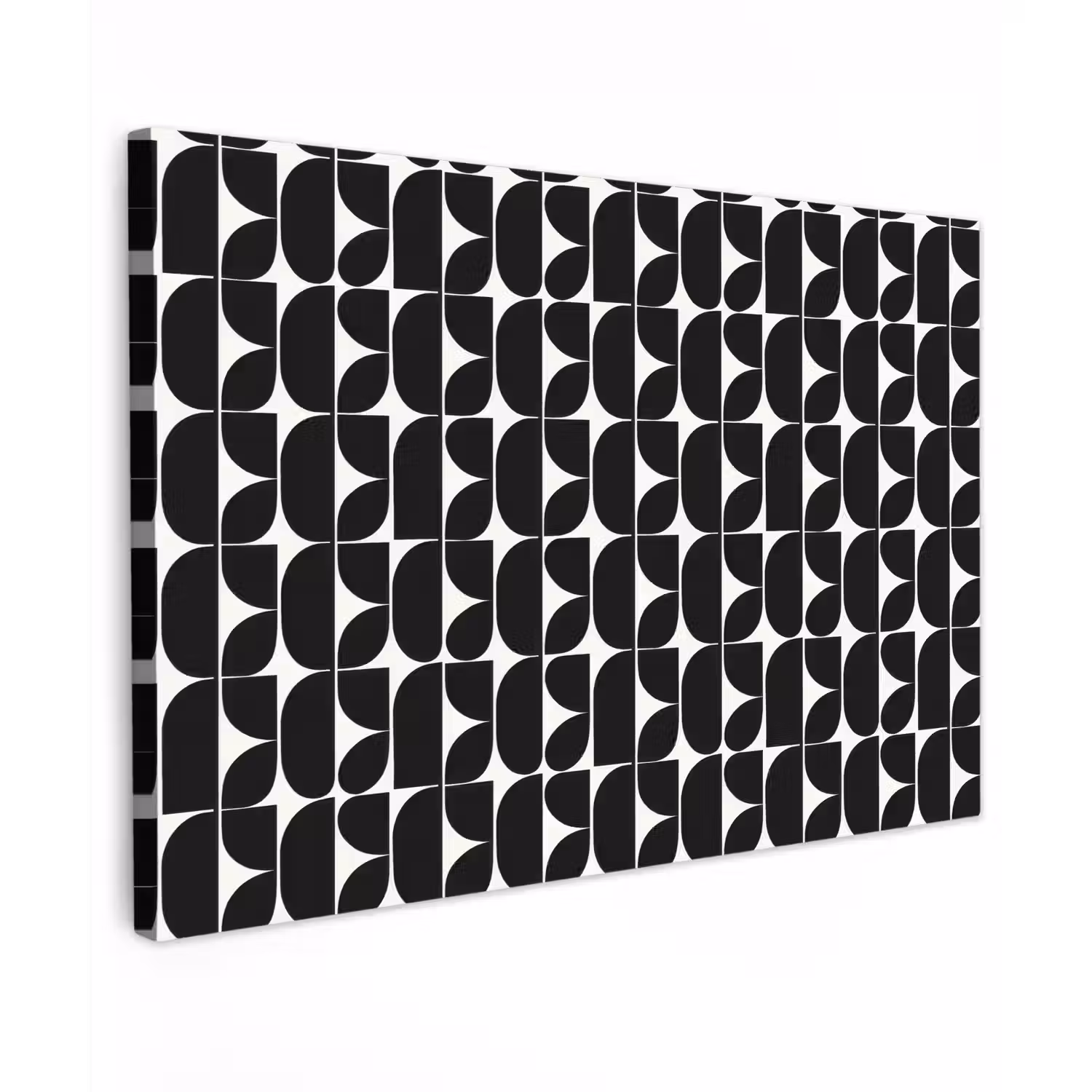 Modern - Geometrisch - Zwart canvas 2cm klein 34 -z3d