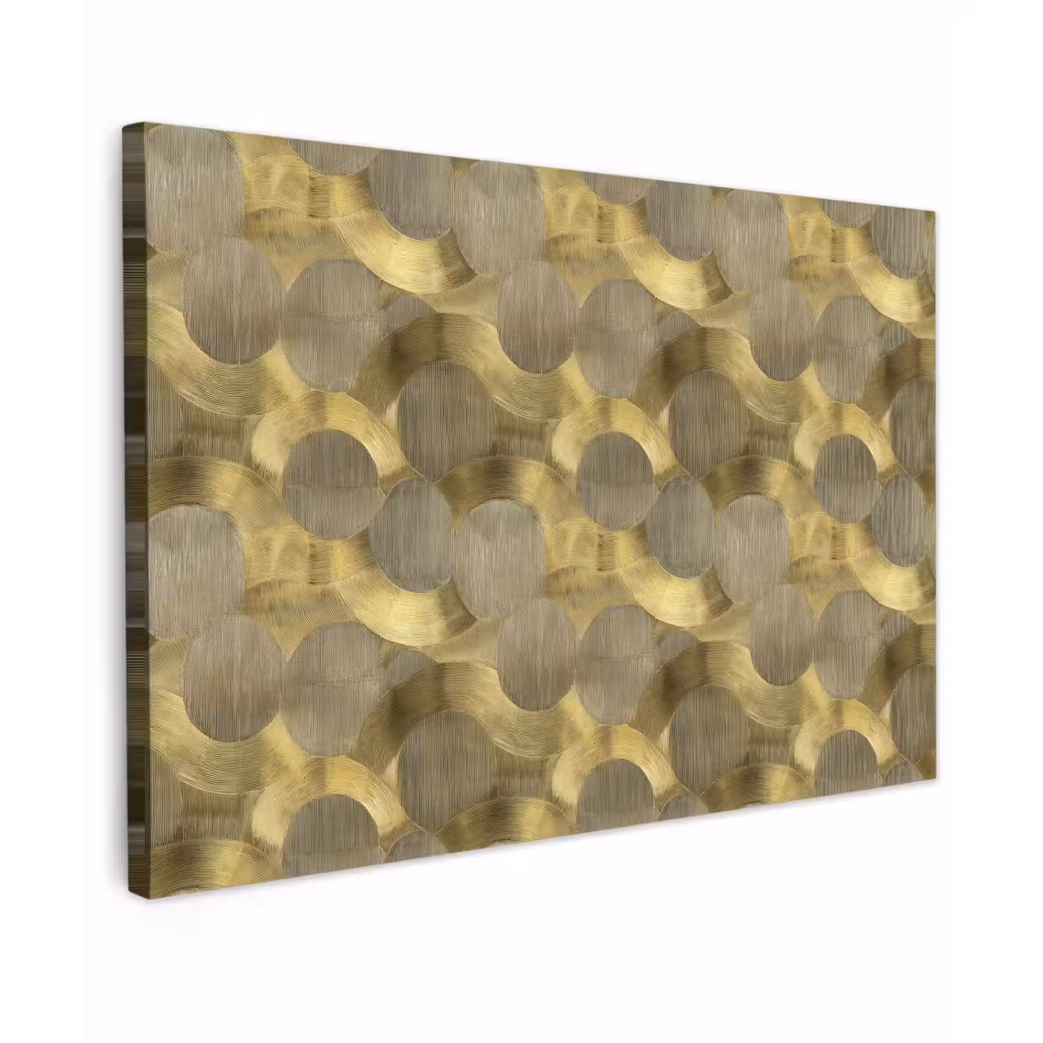 Modern - Geometrisch - Goud canvas 2cm klein 34 -z3d
