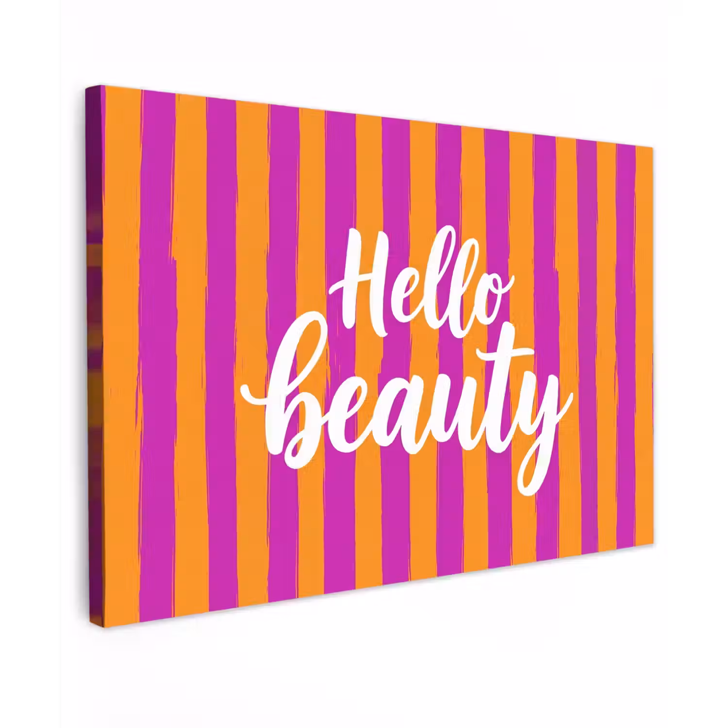 Modern - Hello - Oranje canvas 2cm klein -z3d