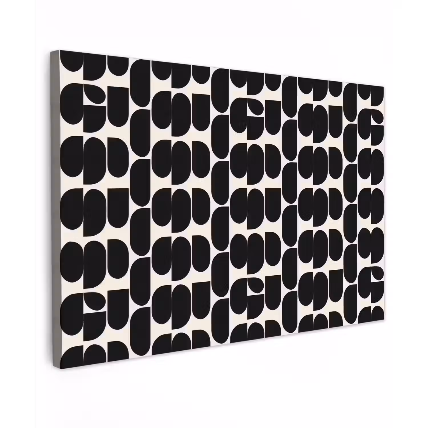 Modern - Patroon - Zwart canvas 2cm klein 34 -z3d