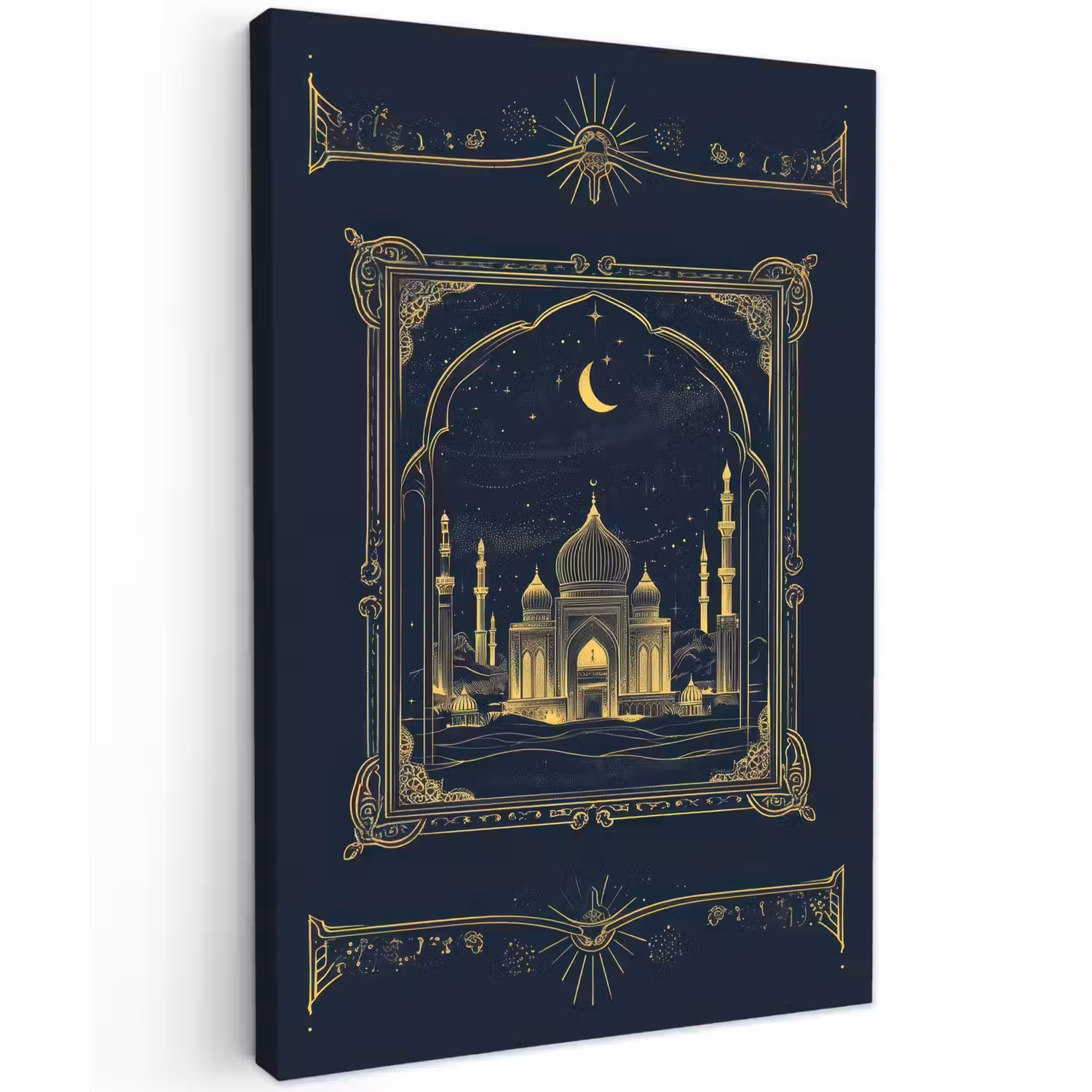 Moskee - Islam - Goud - Ramadan - Islamitische canvas 2cm klein -z3d