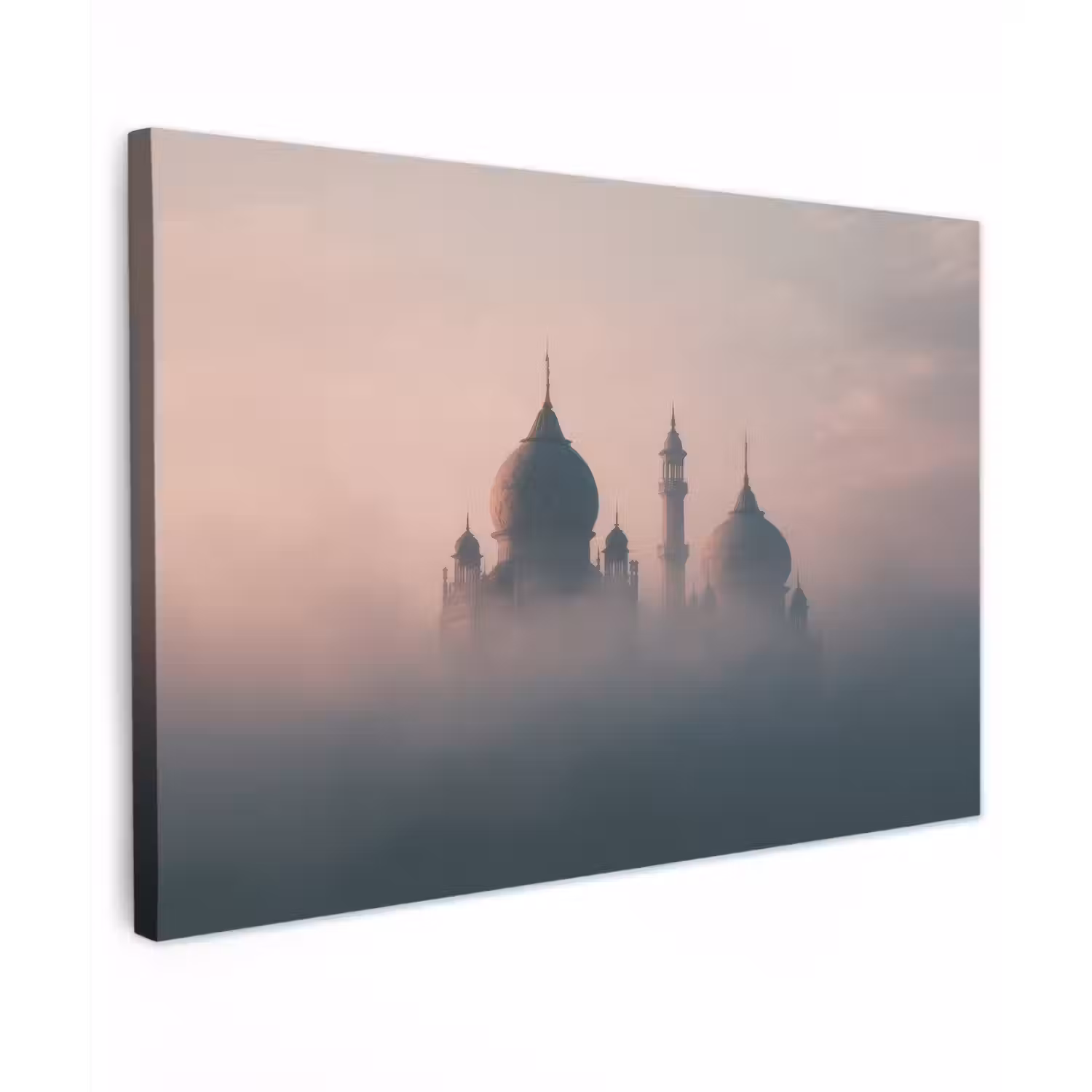 Moskee - Minaretten - Roze mist canvas 2cm klein -z3d