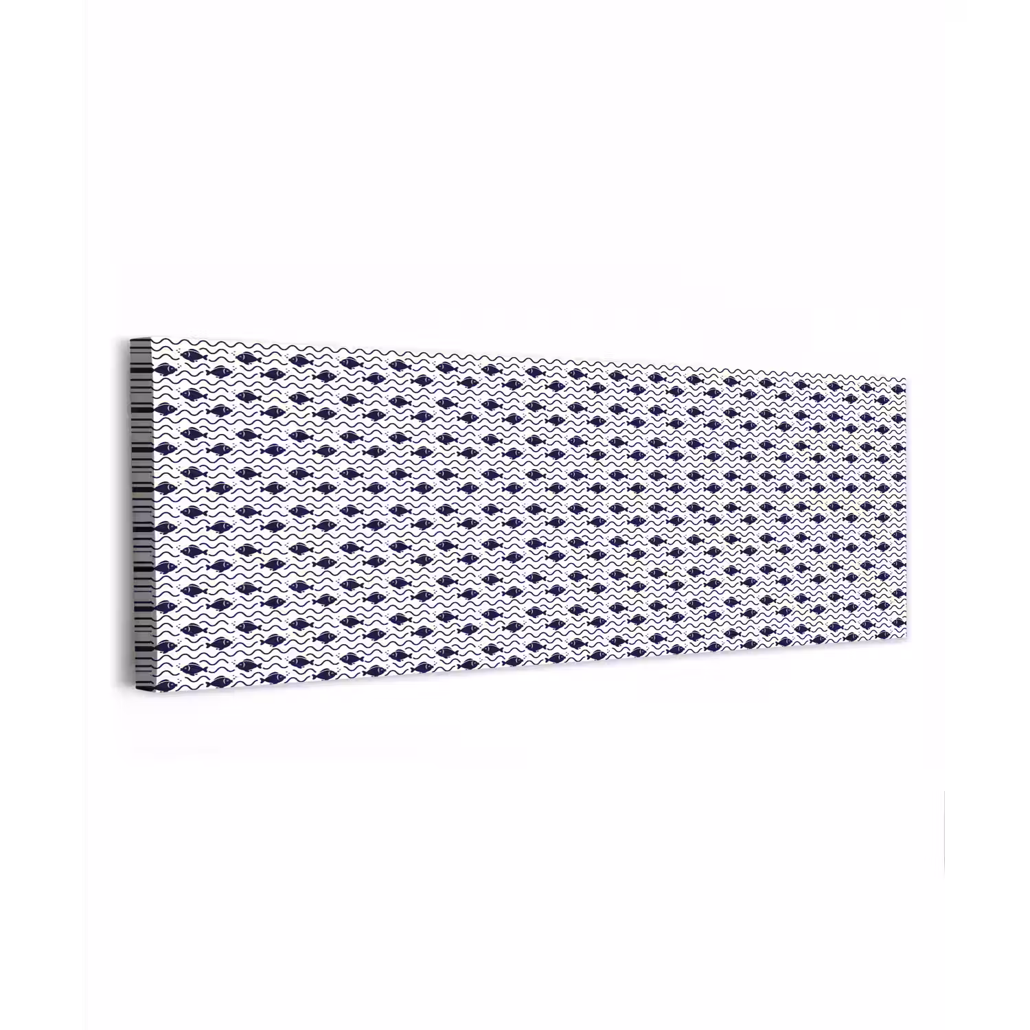 Oceaan - Visachtig - Blauw - Wit canvas 2cm klein 828 -z3d