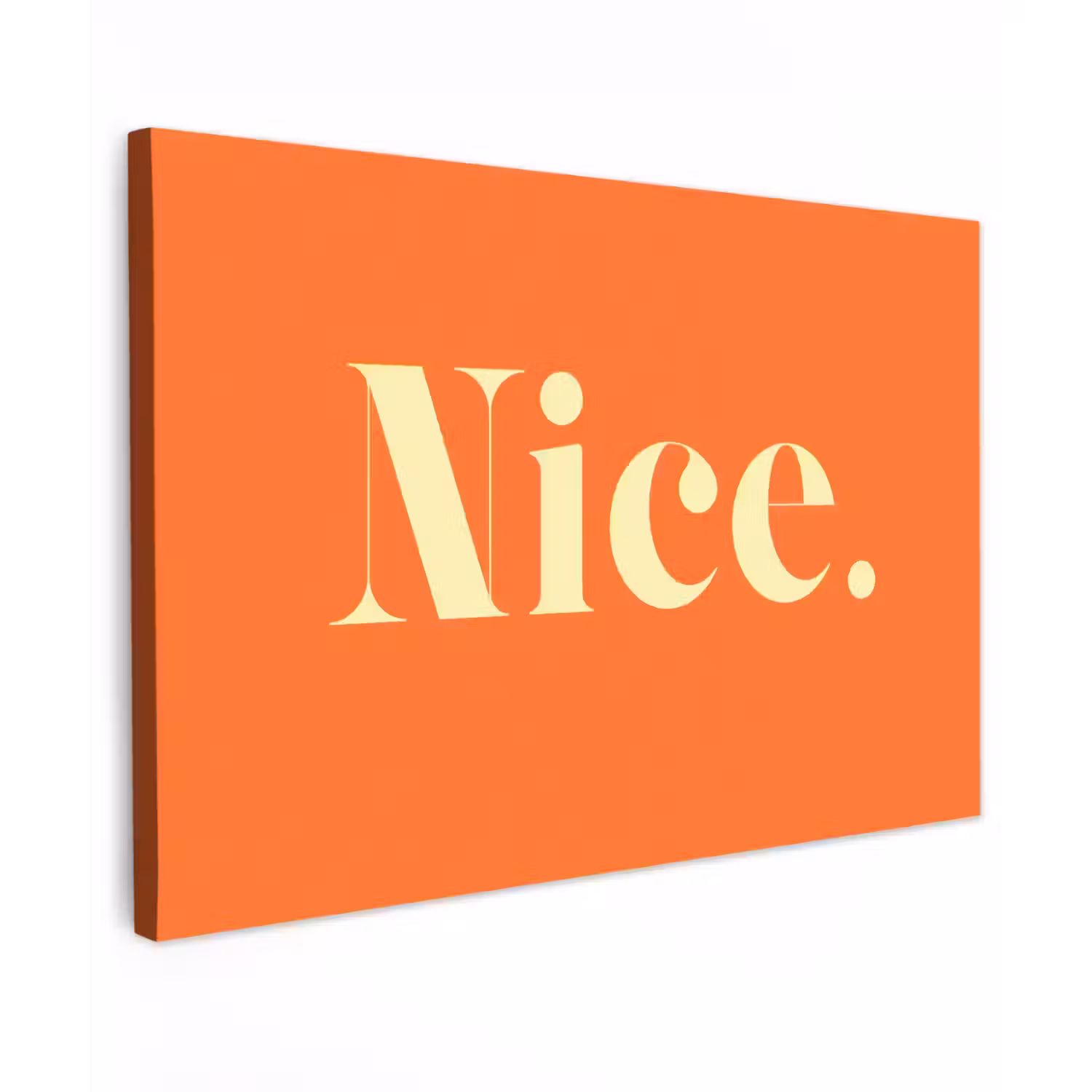 Oranje - Gebroken wit - Nice canvas 2cm klein -z3d