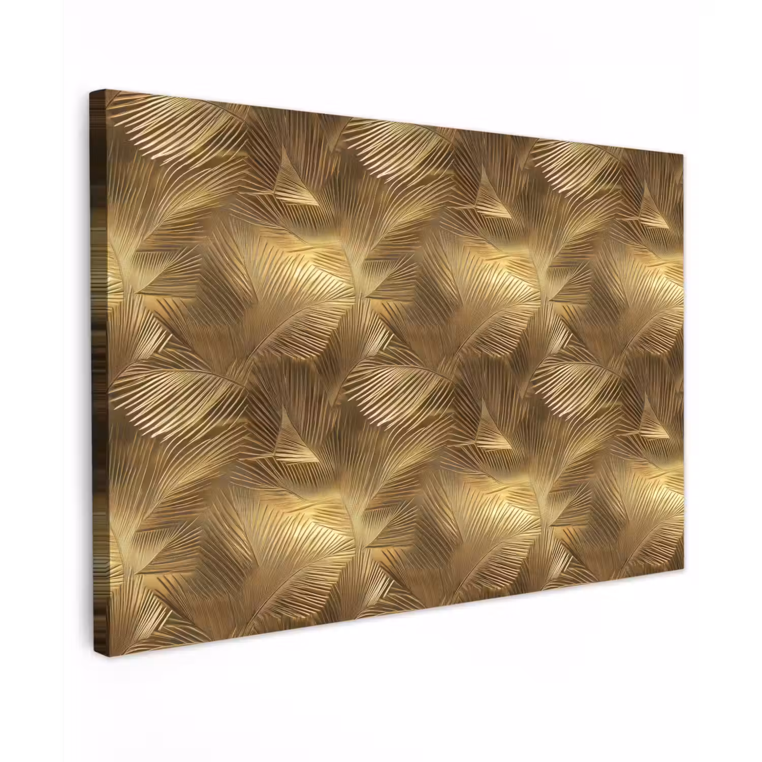 Palm - Waaier - Goud canvas 2cm klein 34 -z3d