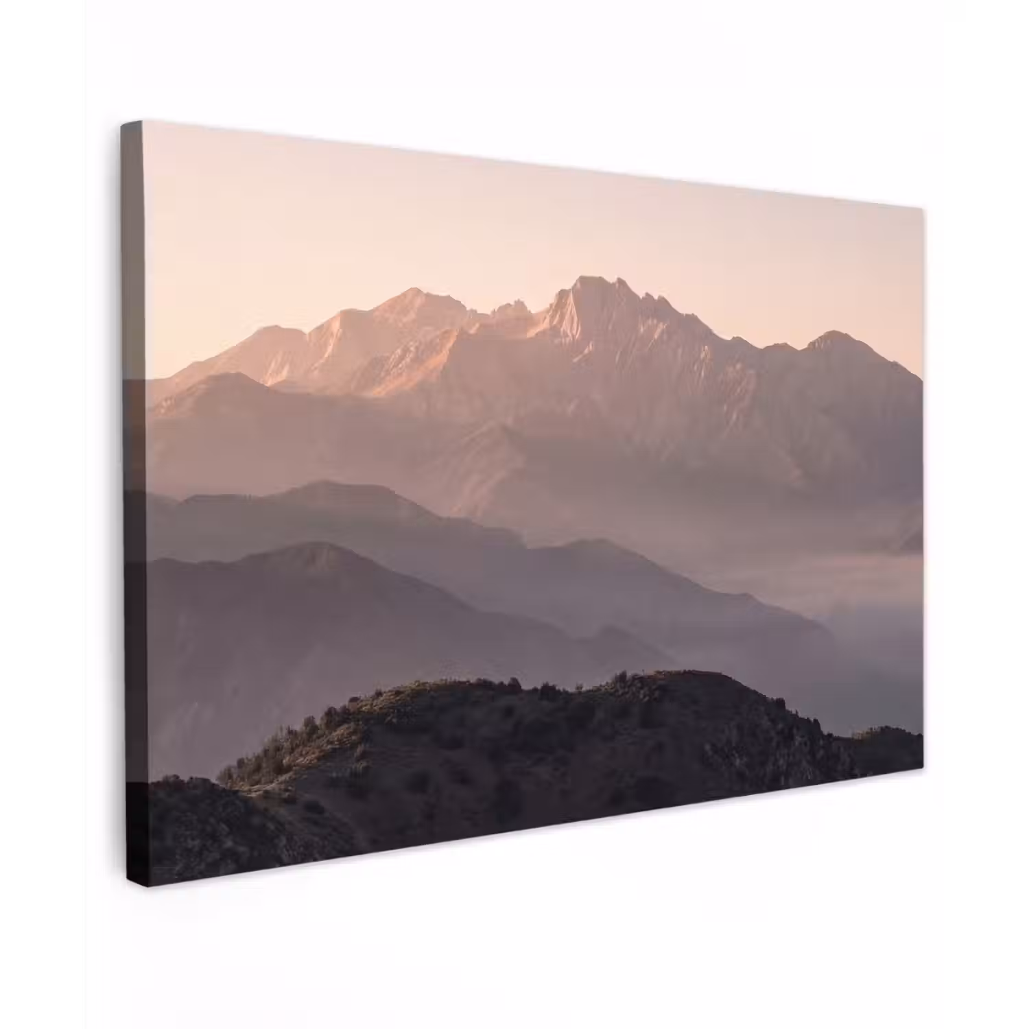 Panorama - Landschap - Bergen canvas 2cm klein -z3d