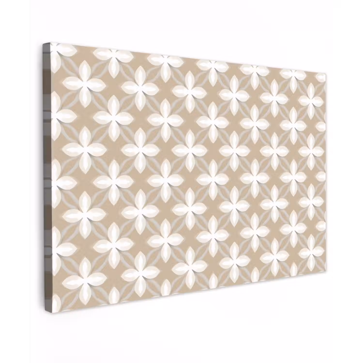 Patroon - Symmetrisch - Beige canvas 2cm klein 34 -z3d