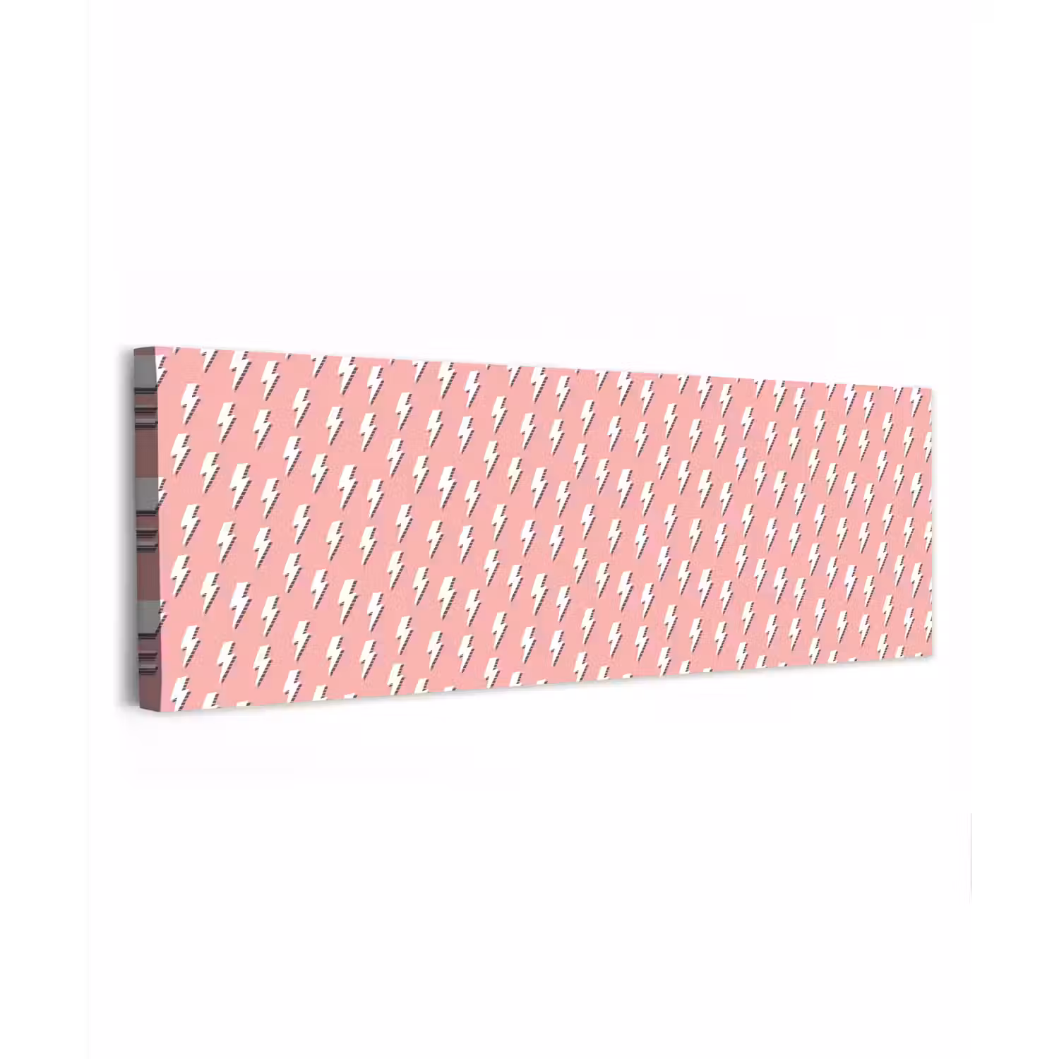 Patroon - Wit - Bliksem - Roze canvas 2cm klein 828 -z3d
