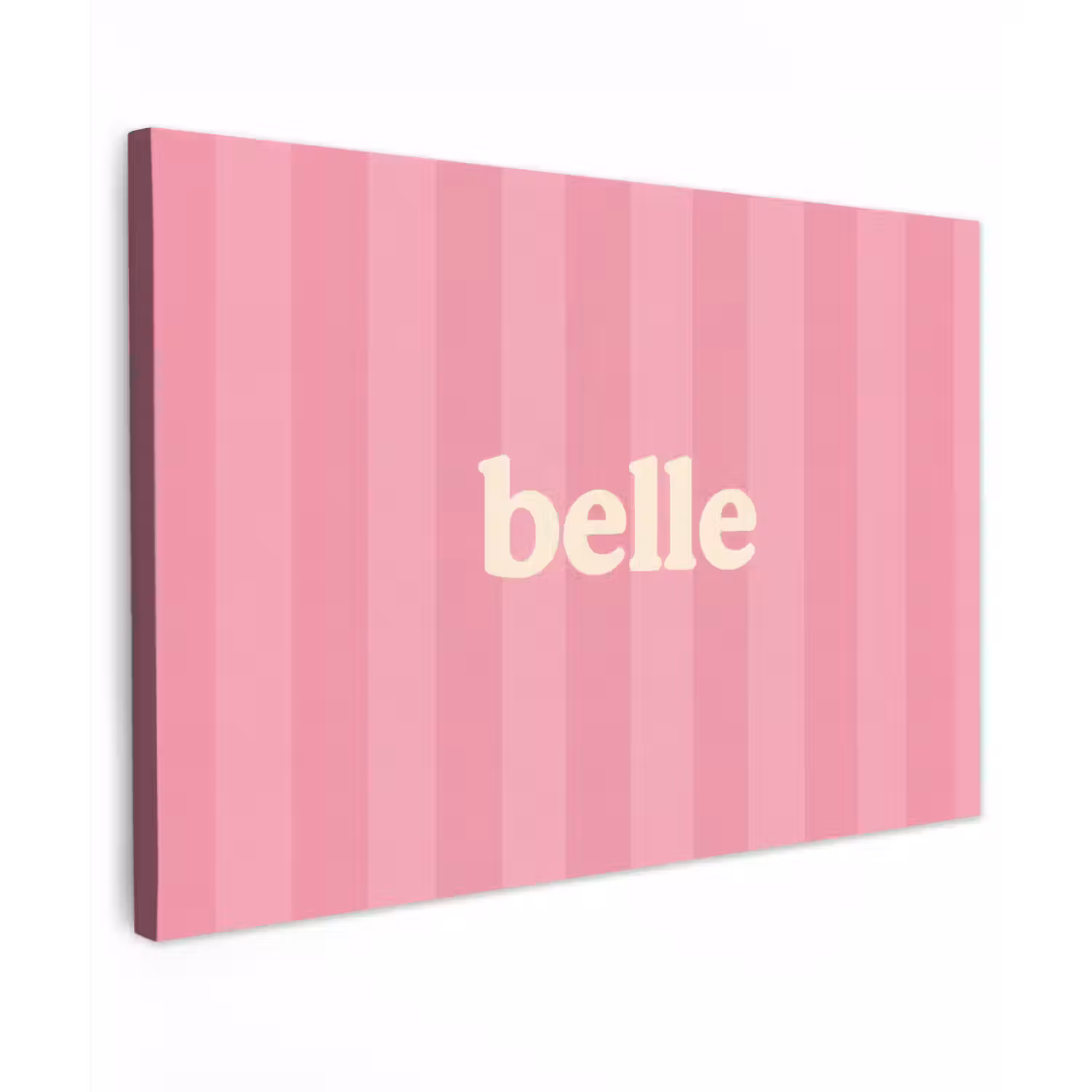 Roze - Gestreept - Belle canvas 2cm klein -z3d